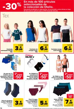 Vista previa Carrefour folleto válido desde el 10/09/2026 | Página: 80 | Productos: Camiseta sin mangas, Bragas, Ropa, Calcetines