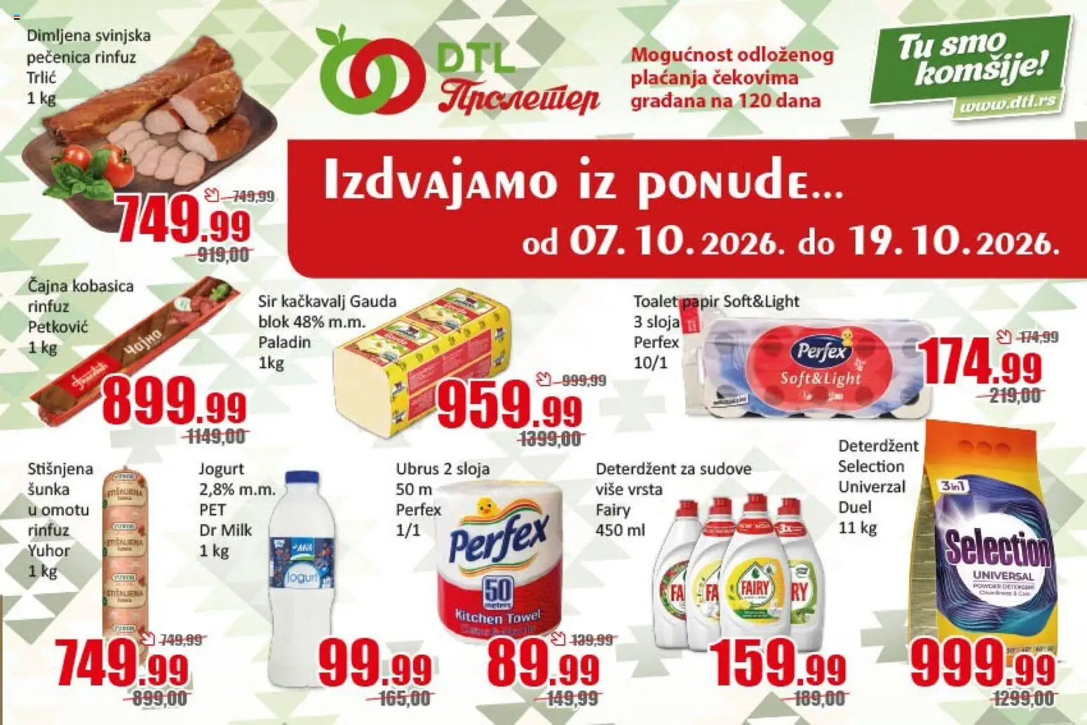 Metalac Proleter katalog - važi od 07.10.2026 | Strana: 3 | Proizvode: Ubrus, Šunka, Kobasica, Pečenica