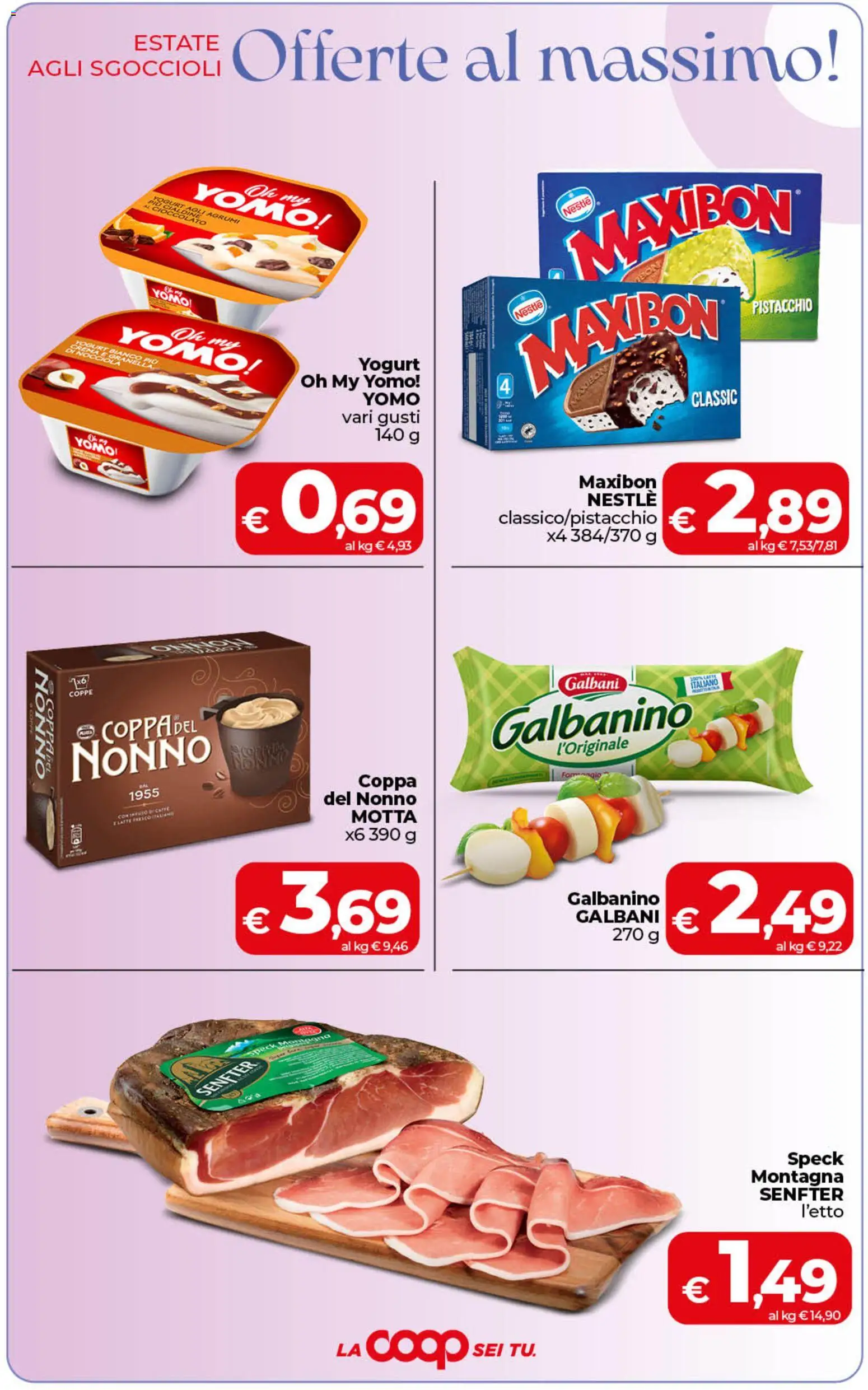 Volantino COOP del 21/08/2026 | Pagina: 3 | Prodotti: Crema, Cioccolato, Agrumi, Yogurt bianco