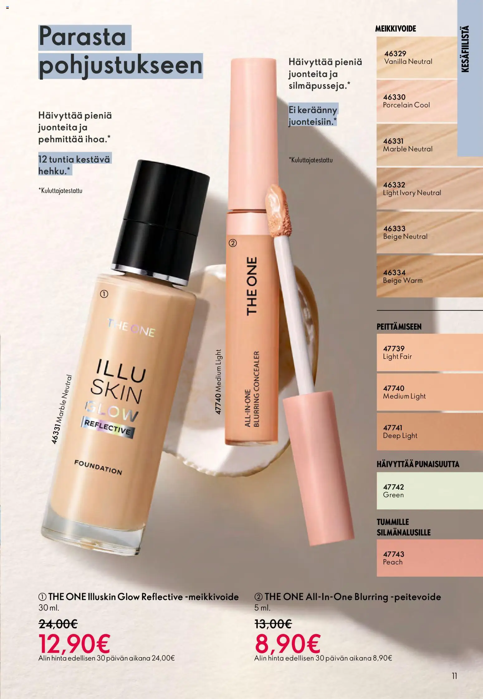 Oriflame - Esite 08 – voimassa 03.06.2026 alkaen | Sivu: 11 | Tuotteet: Peitevoide