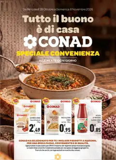 Anteprima del volantino Conad volantino Tutto il buono è di casa Campania valido a partire dal 28/10/2026