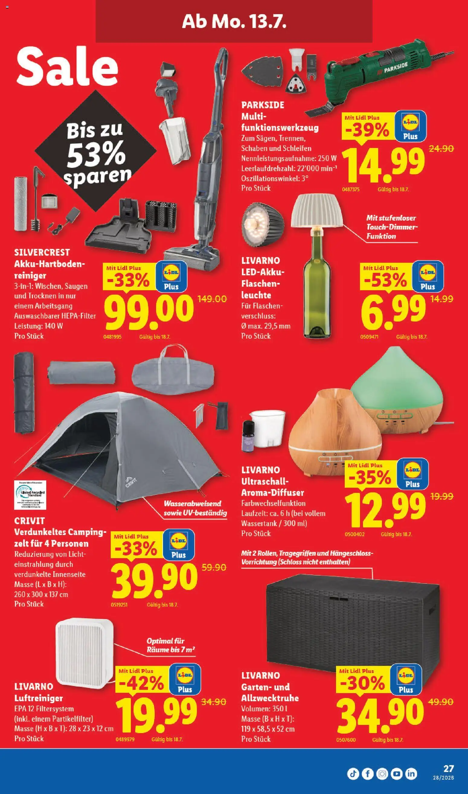 Lidl aktionen – gültig ab 09.07.2026 | Seite: 31 | Produkte: Box, Luftreiniger