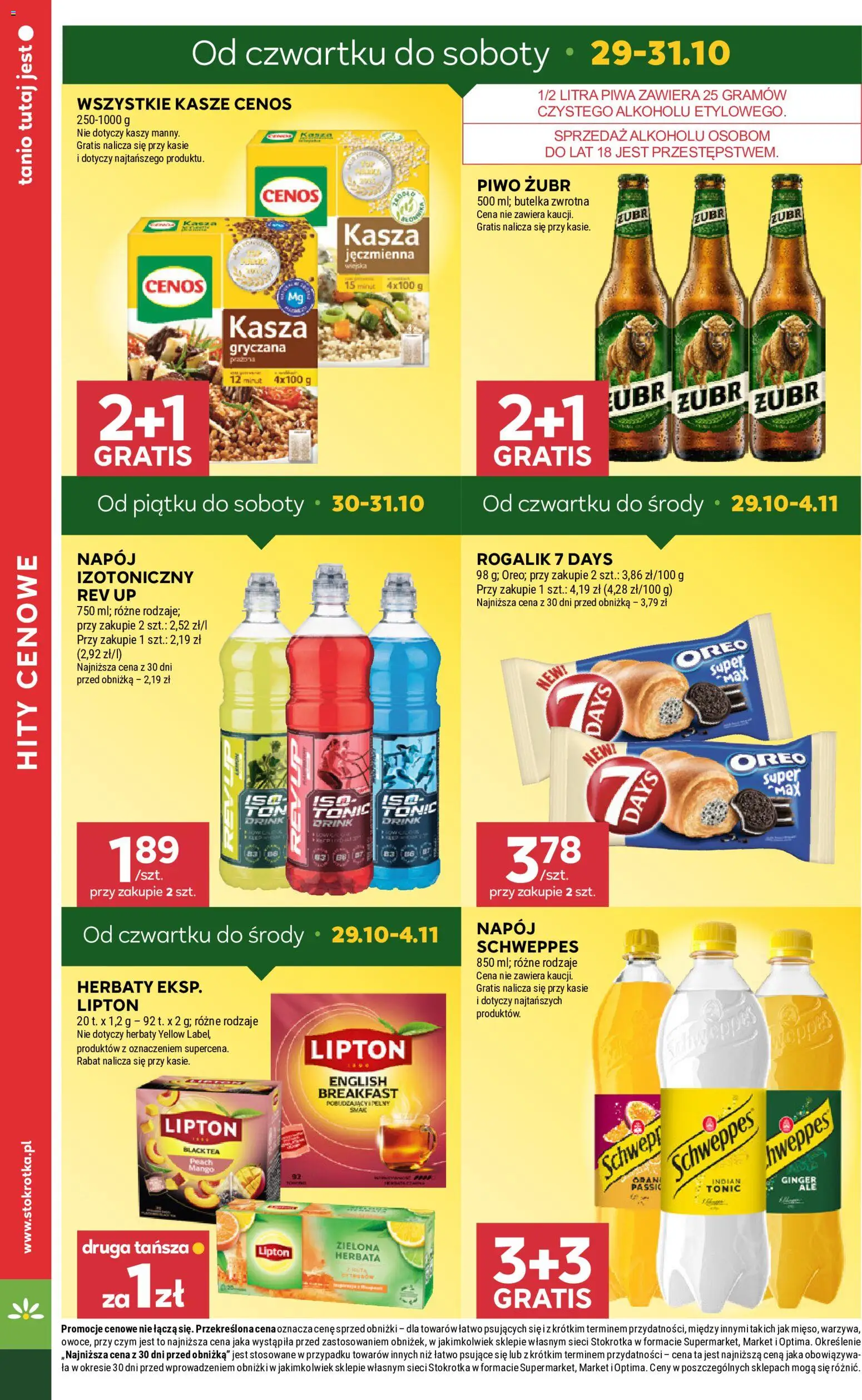 Stokrotka gazetka - Market od 29.10.2026 | Strona: 3 | Produkty: Zielona herbata, Kasza, Tonic, Herbata