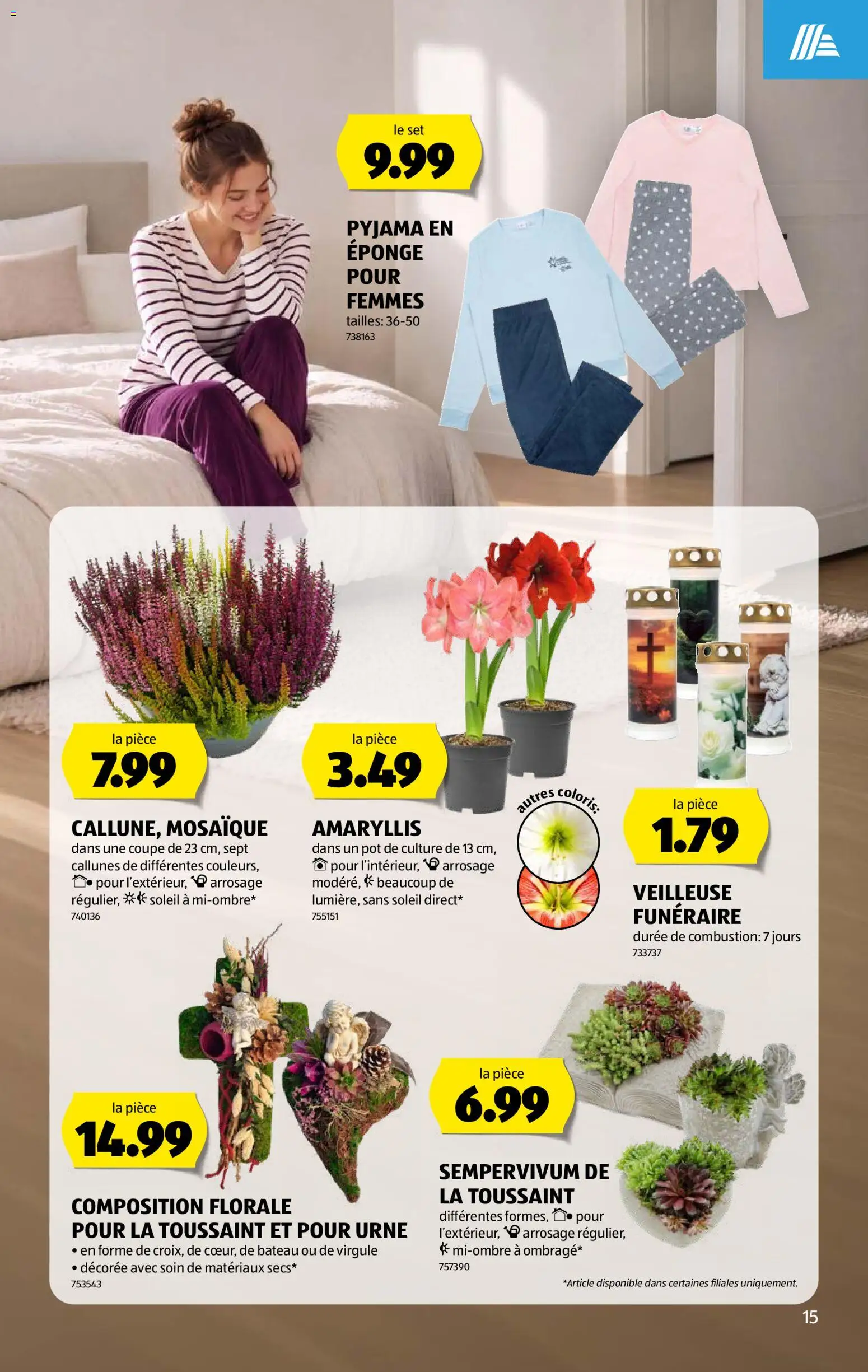 Aldi aktionen FR – gültig ab 22.10.2026 | Seite: 15 | Produkte: Pyjama