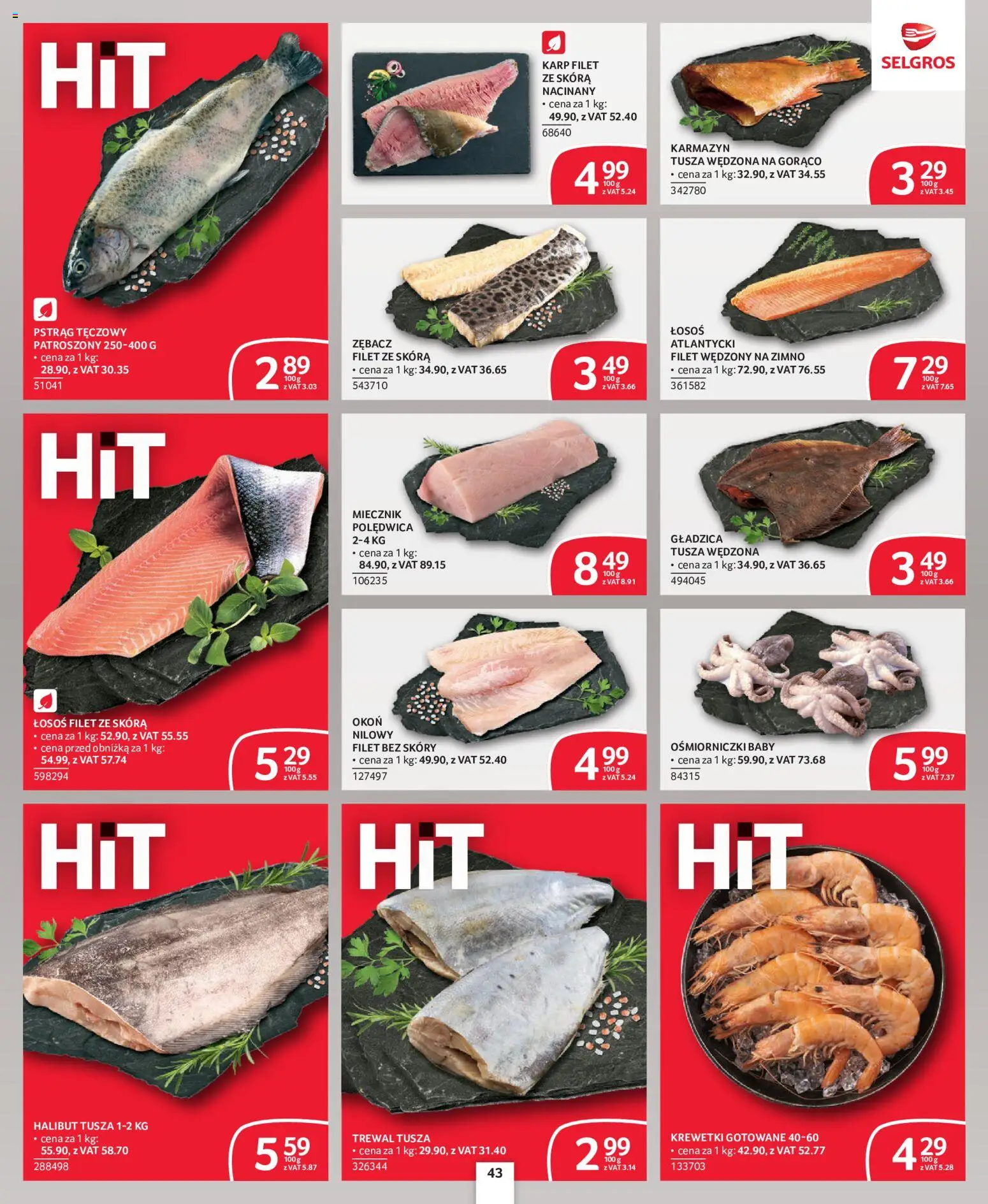 Selgros cash&carry gazetka - Oferta dla profesjonalistów od 08.10.2026 | Strona: 39 | Produkty: Łosoś, Okoń, Łosoś filet, Filet