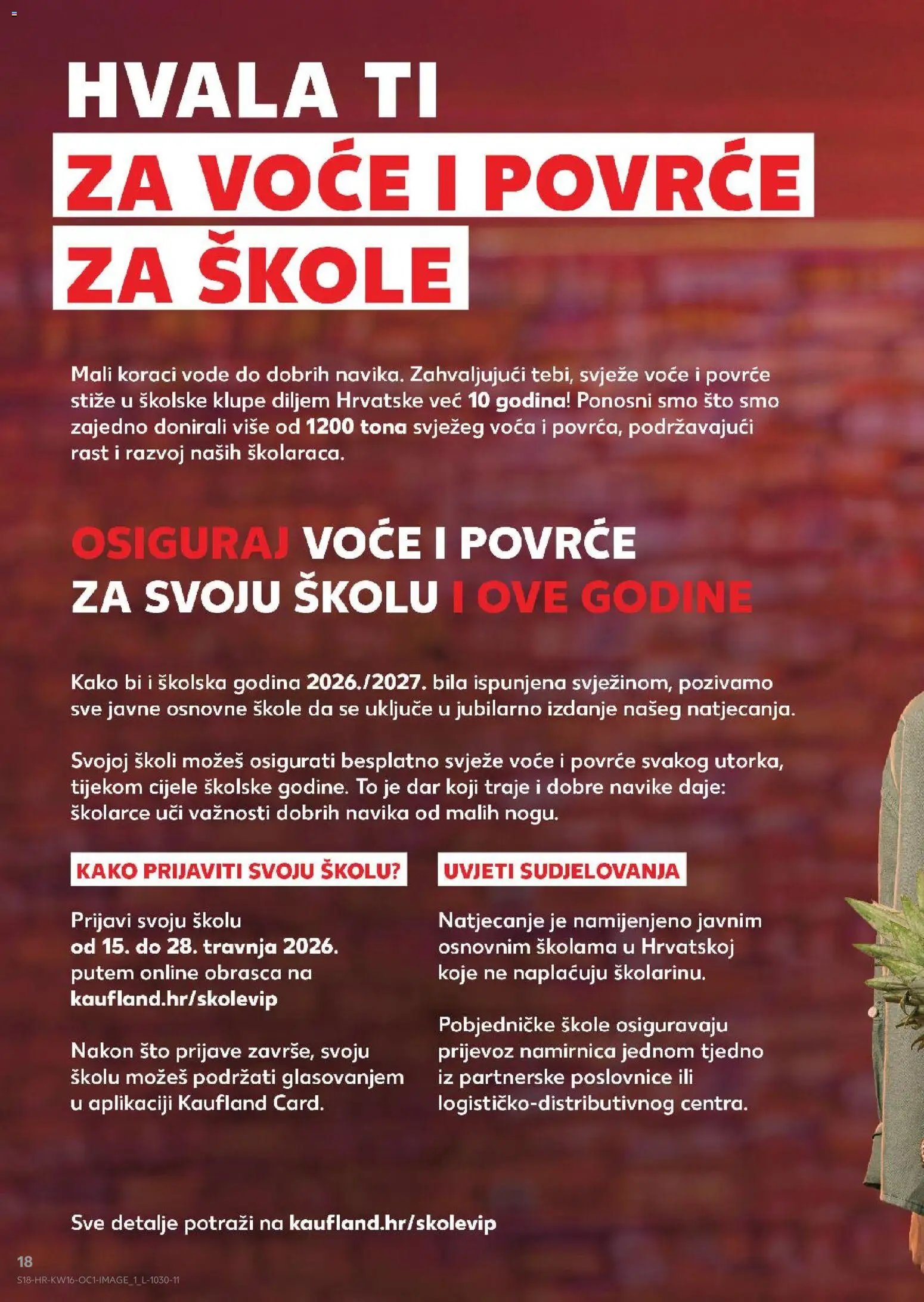 Kaufland katalog | vrijedi od 15.04.2026 | Stranica: 18 | Proizvodi: Povrće, Voće