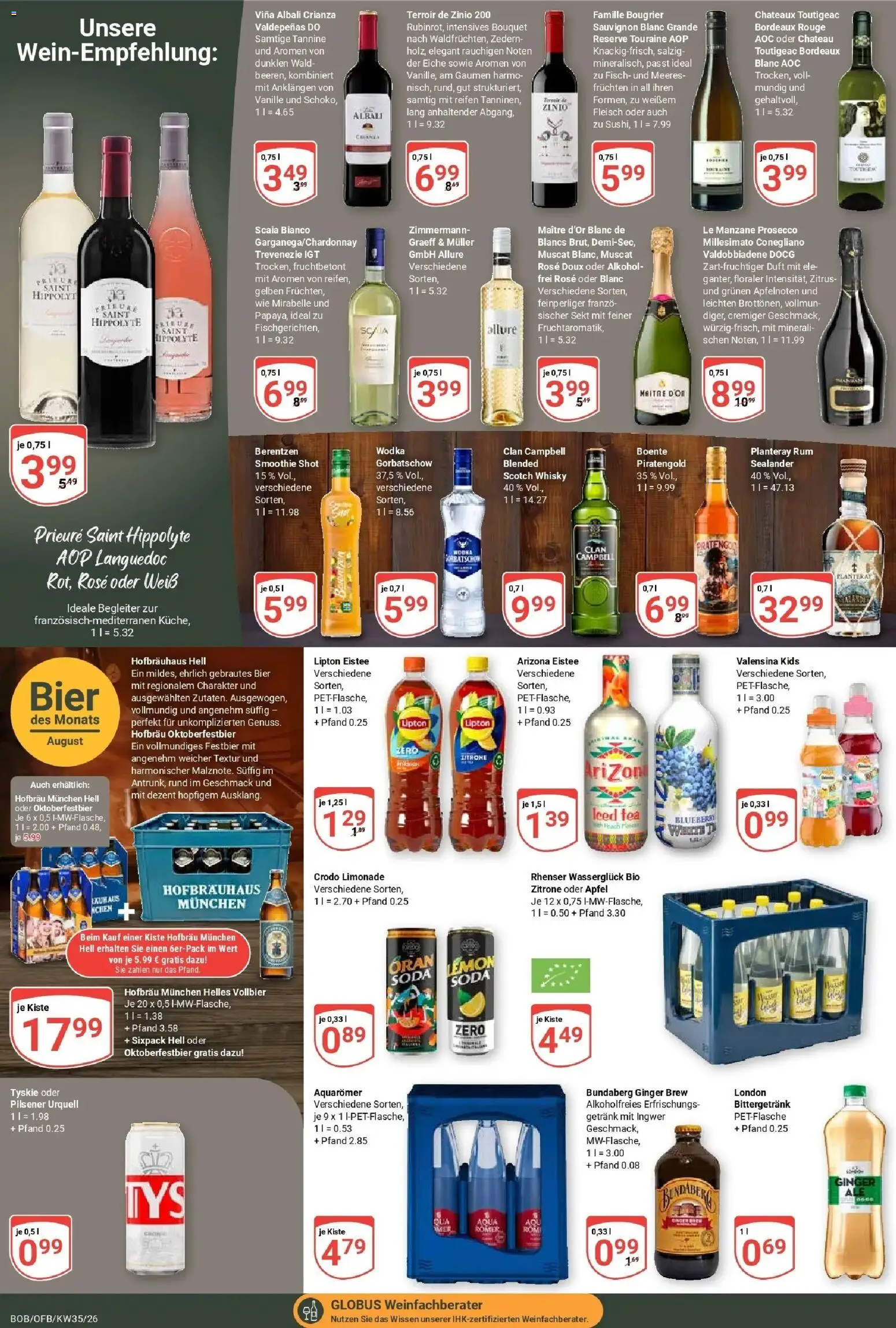 Globus Prospekt Bobenheim-Roxheim (ab 24.08.2026) » Angebote online | Seite: 18 | Produkte: Rum, Duft, Limonade, Alkohol