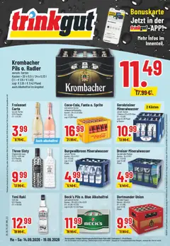 Trinkgut Prospekt ab 14.09.2026 gültig