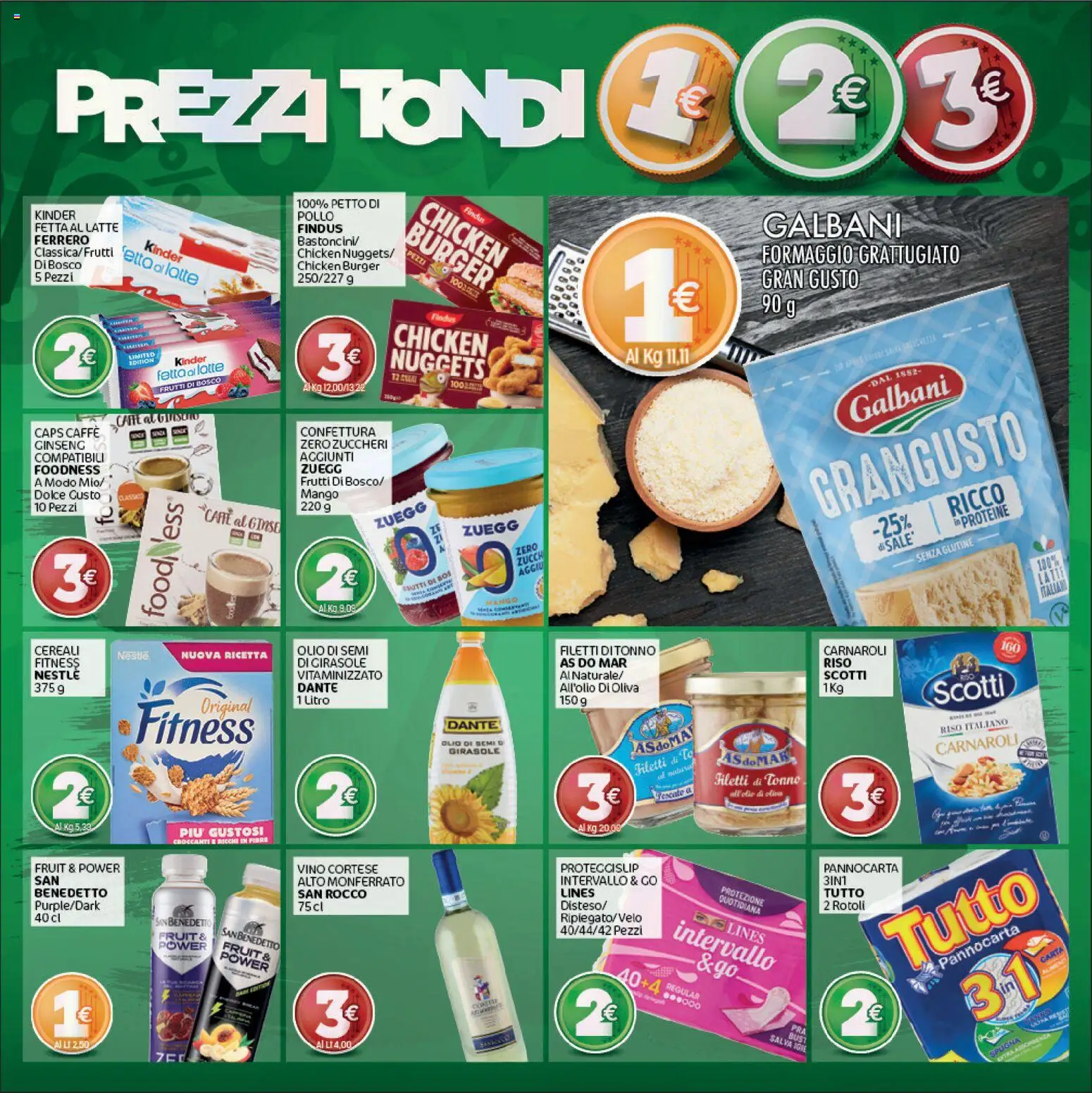 Volantino CRAI del 17/09/2026 | Pagina: 2 | Prodotti: Spugna, Cereali, Latte, Tonno