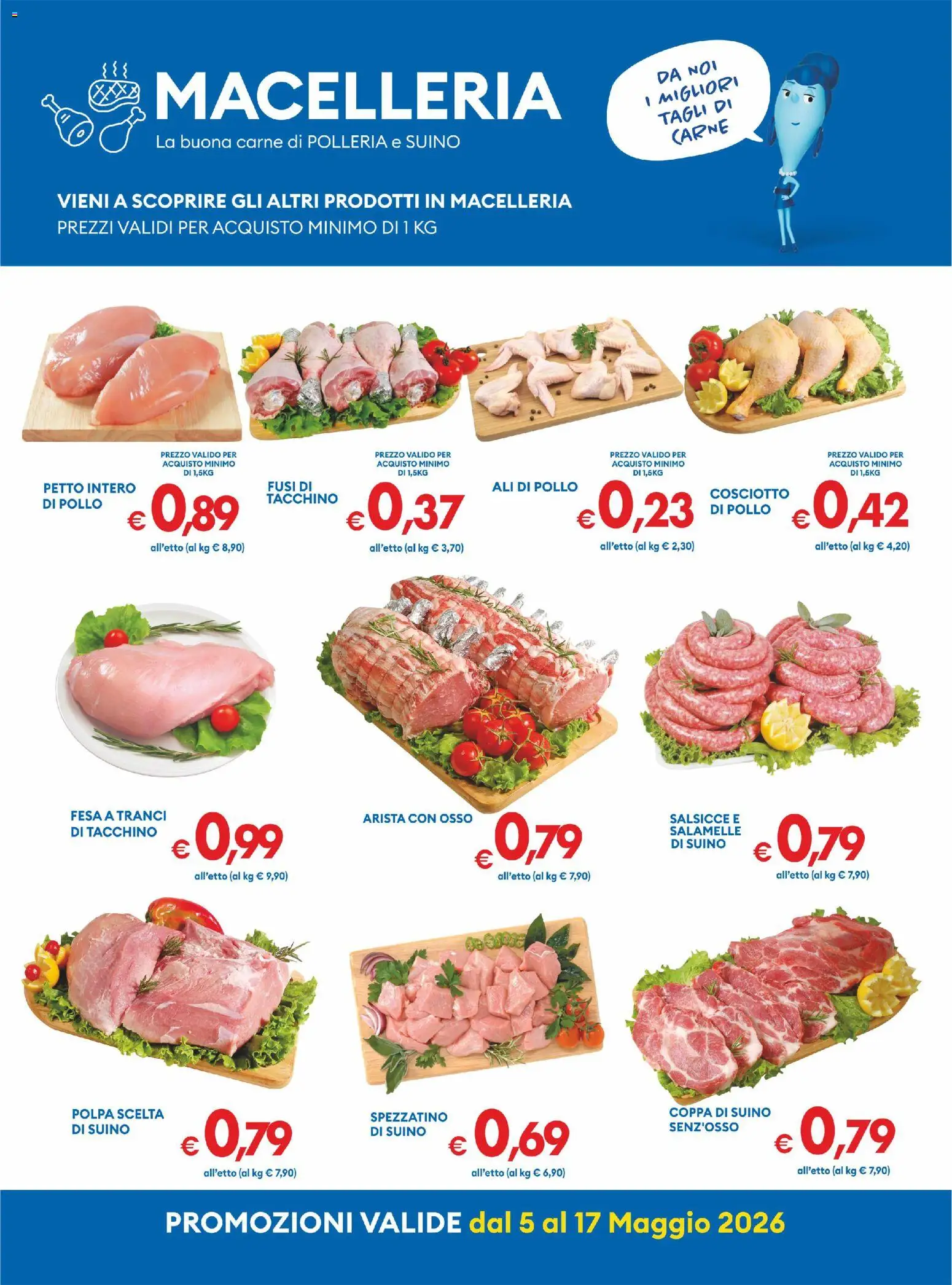 Volantino MD Discount del 05.05.2026 | Pagina: 9 | Prodotti: Pollo, Suino, Tacchino