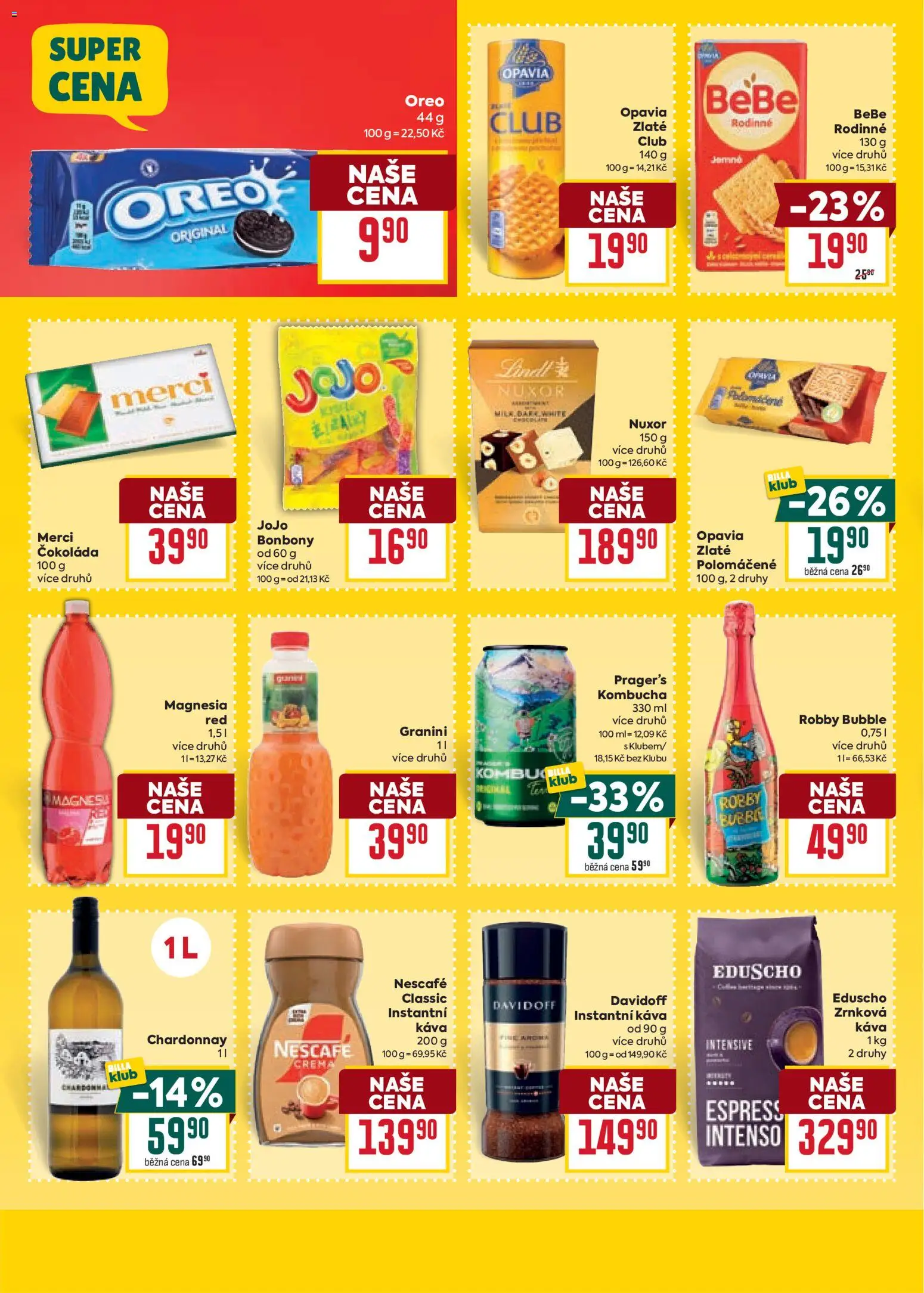 Billa Velký leták od 10.06.2026 | Strana: 20 | Produkty: Čokoláda, Magnesia, Granini, Bebe