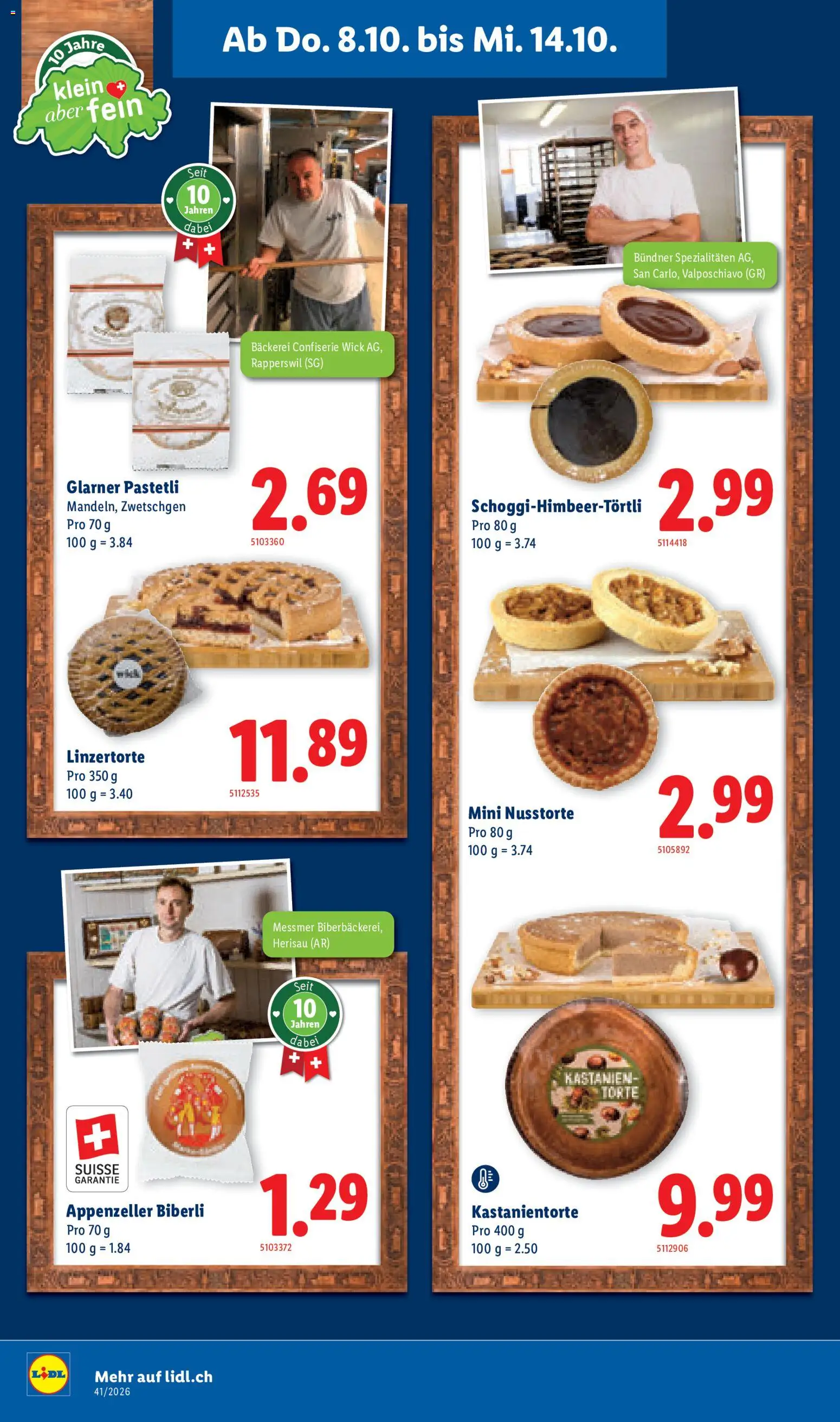Lidl aktionen Feinste Schweizer Spezialitäten – gültig ab 08.10.2026 | Seite: 10