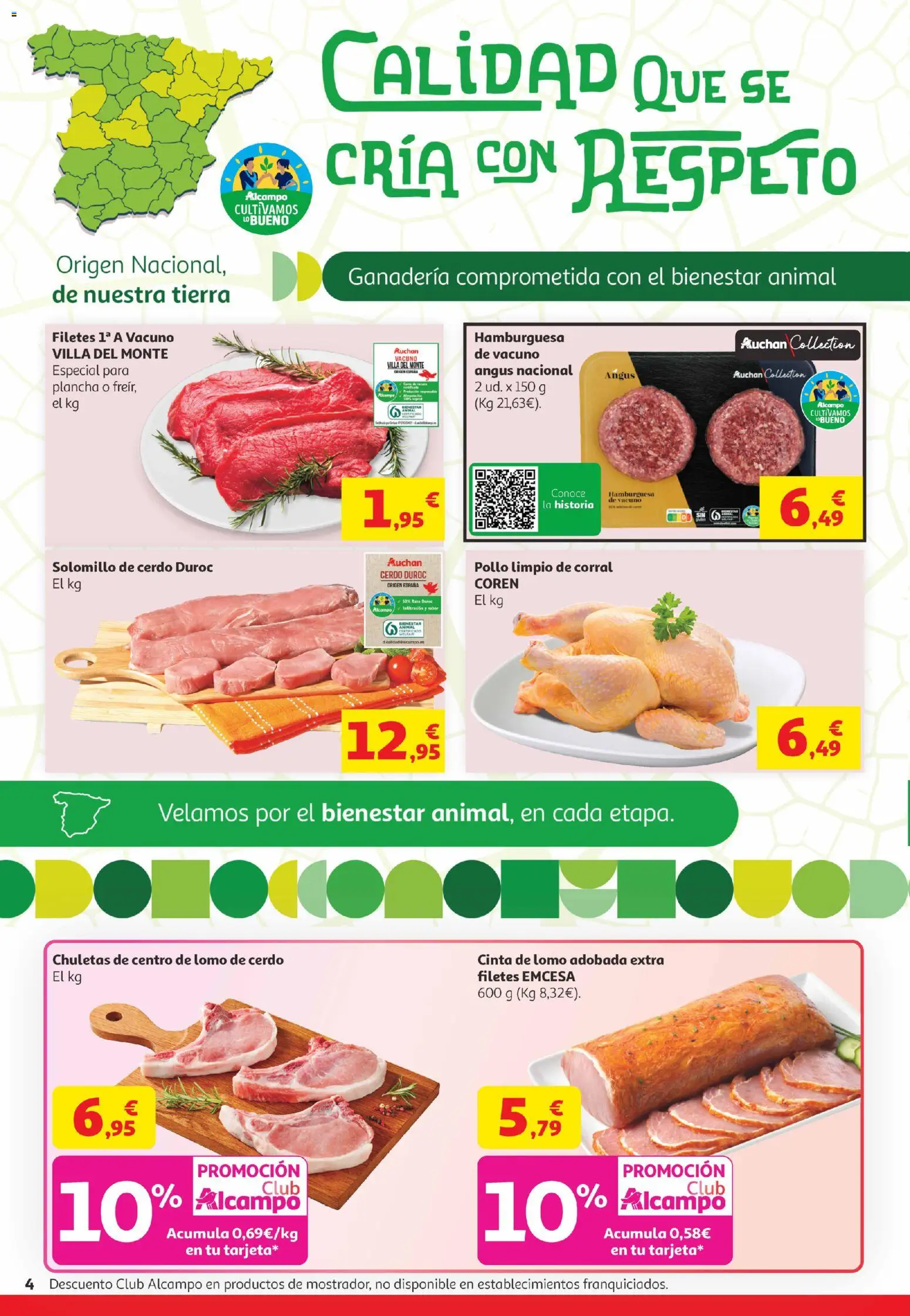 Alcampo Canarias │ válido desde el 21.04.2026 | Página: 4 | Productos: Solomillo de cerdo, Cerdo, Plancha, Σοκολατούχο γάλα