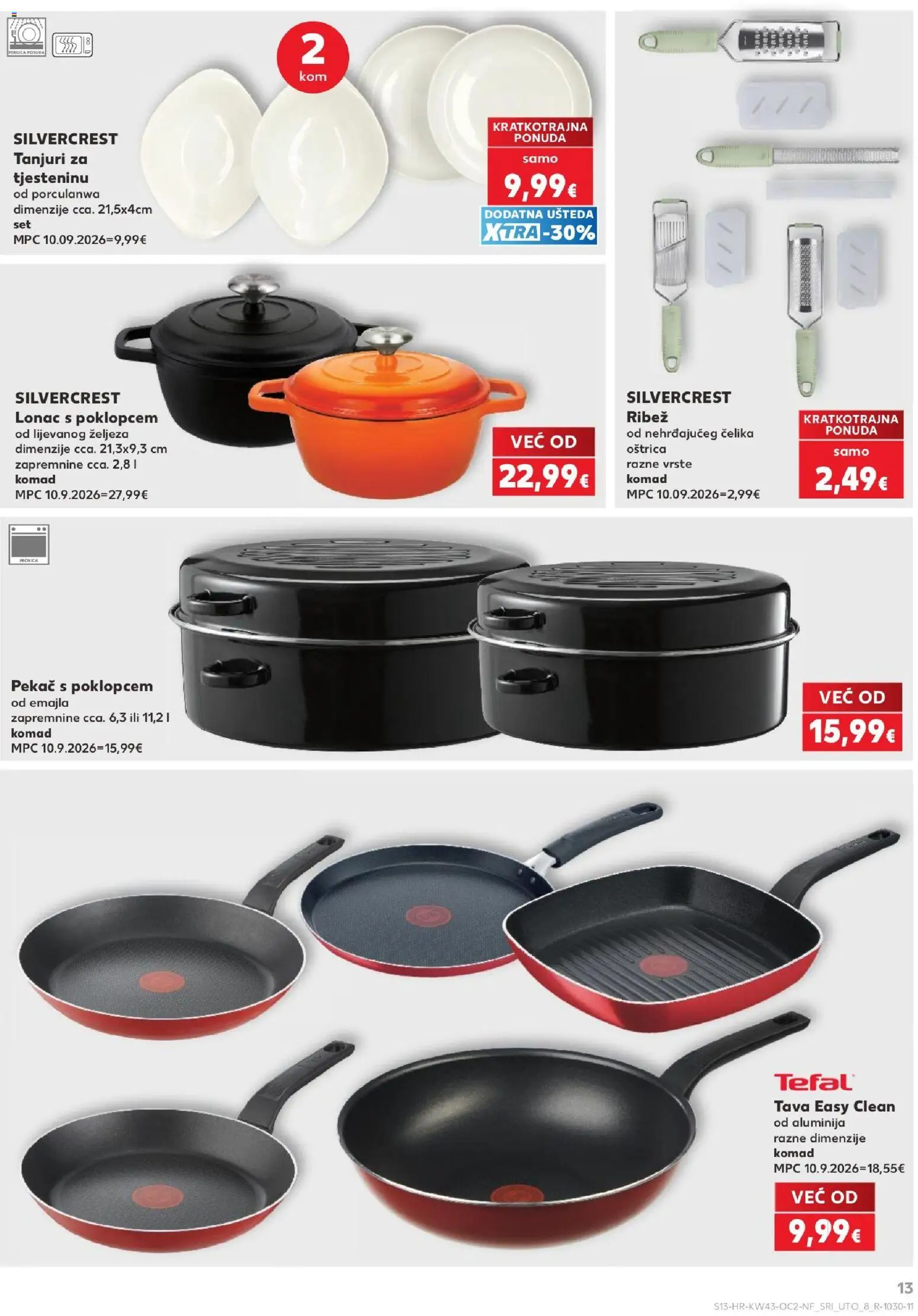 Kaufland katalog | vrijedi od 21.10.2026 | Stranica: 13 | Proizvodi: Pekac, Ribež, Pan, Lonac