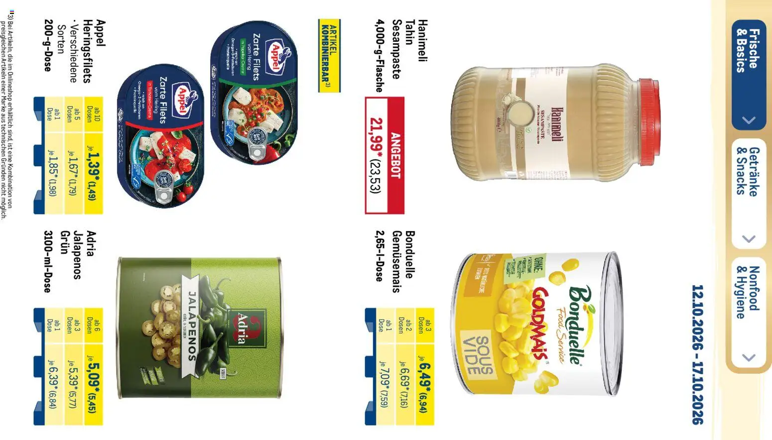 Metro Black Friday – gültig ab 12.10.2026 | Seite: 48 | Produkte: Hering, Creme