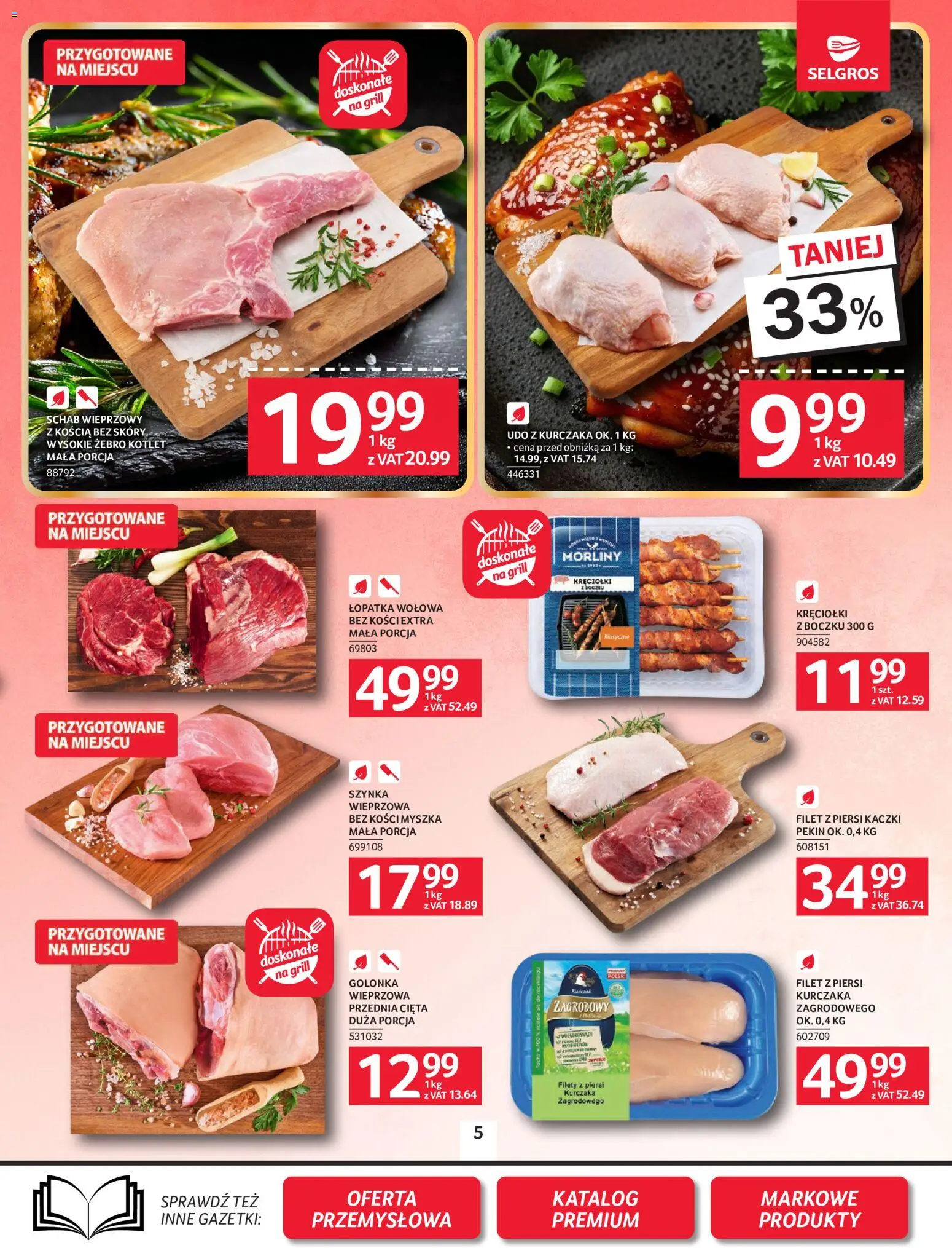 Selgros cash&carry gazetka od 02.06.2026 | Strona: 5 | Produkty: Piersi, Schab wieprzowy, Grill, Szynka