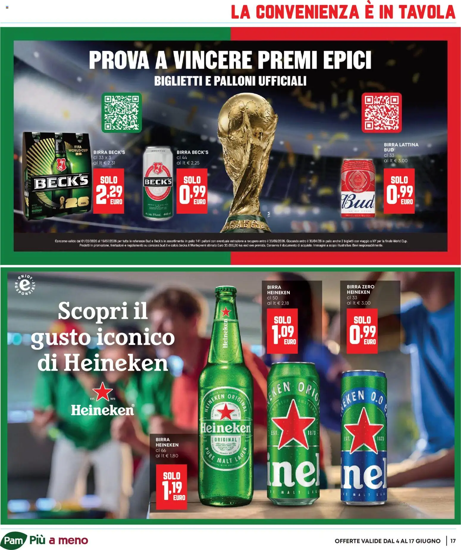Volantino Panorama del 04.06.2026 | Pagina: 17 | Prodotti: Birra, Heineken
