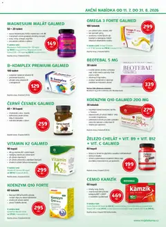 Náhled letáku Moje lékárna leták od 11.07.2026 | Strana: 5 | Produkty: Omega 3, Hořčík, Tablet, Omega