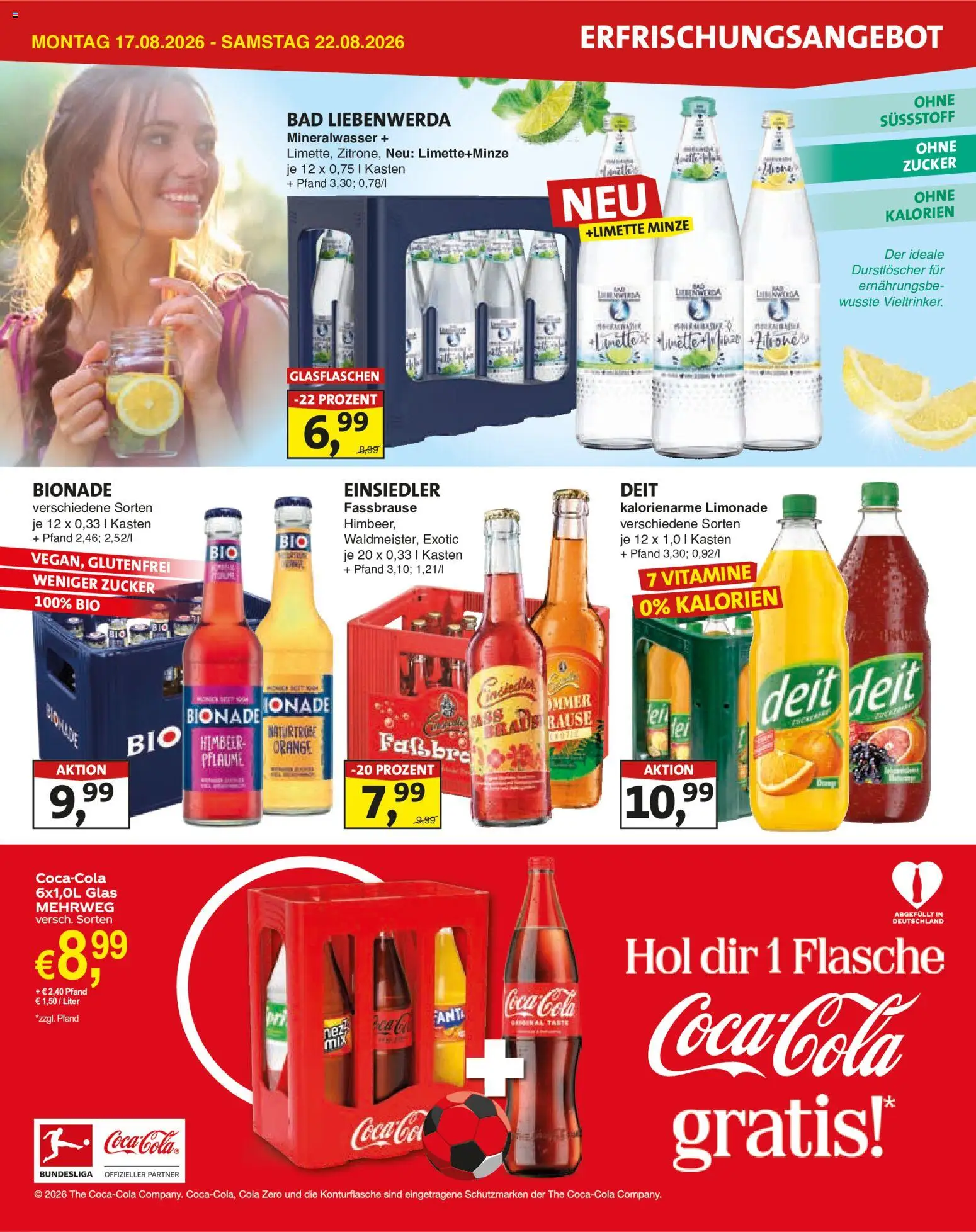 Lösch Depot Prospekt – gültig ab 17.08.2026 | Seite: 3 | Produkte: Bionade, Mineralwasser, Zucker, Fassbrause