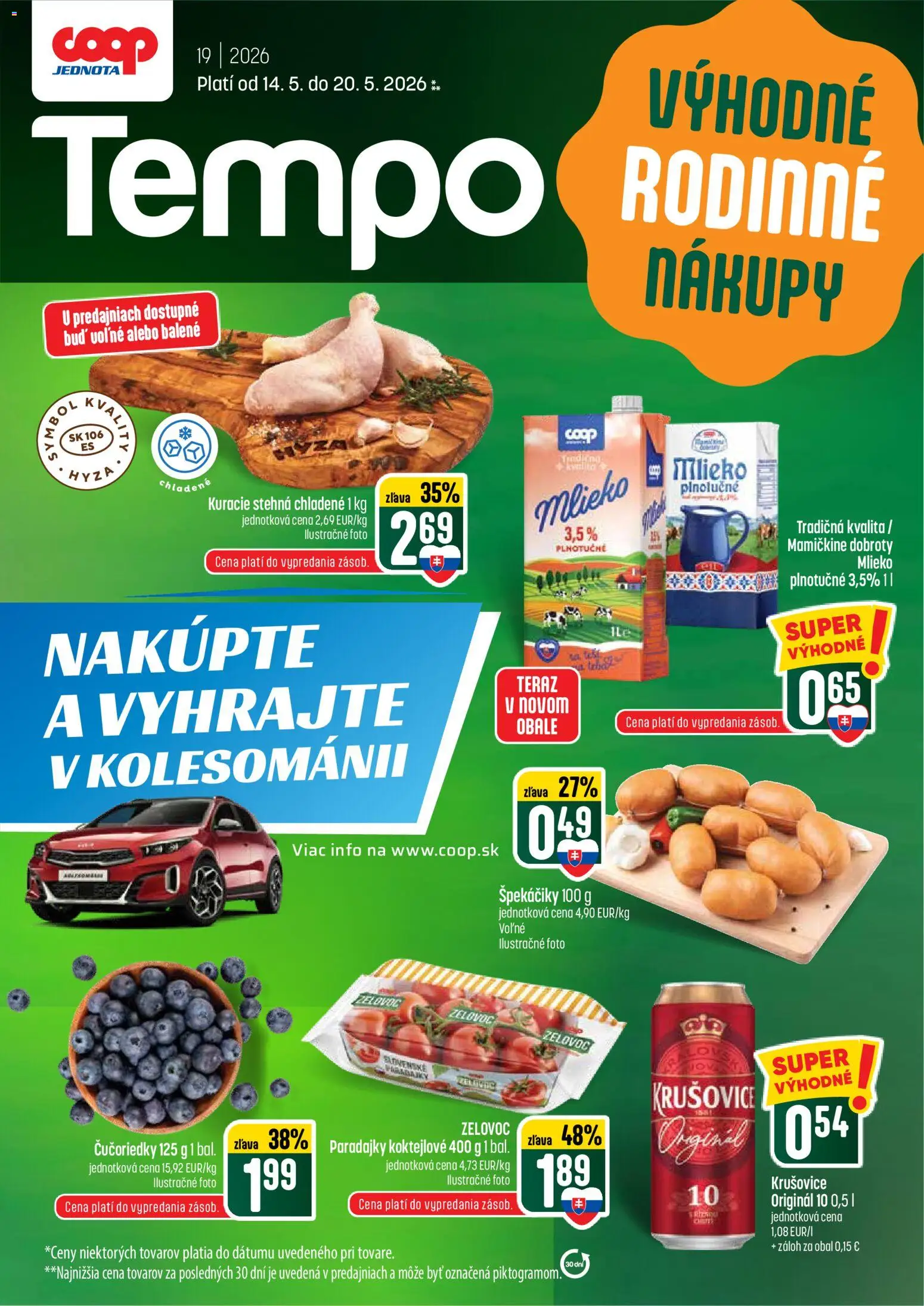 Nové COOP Jednota akcie – leták je platný od 14.05.2026 | Strana: 1