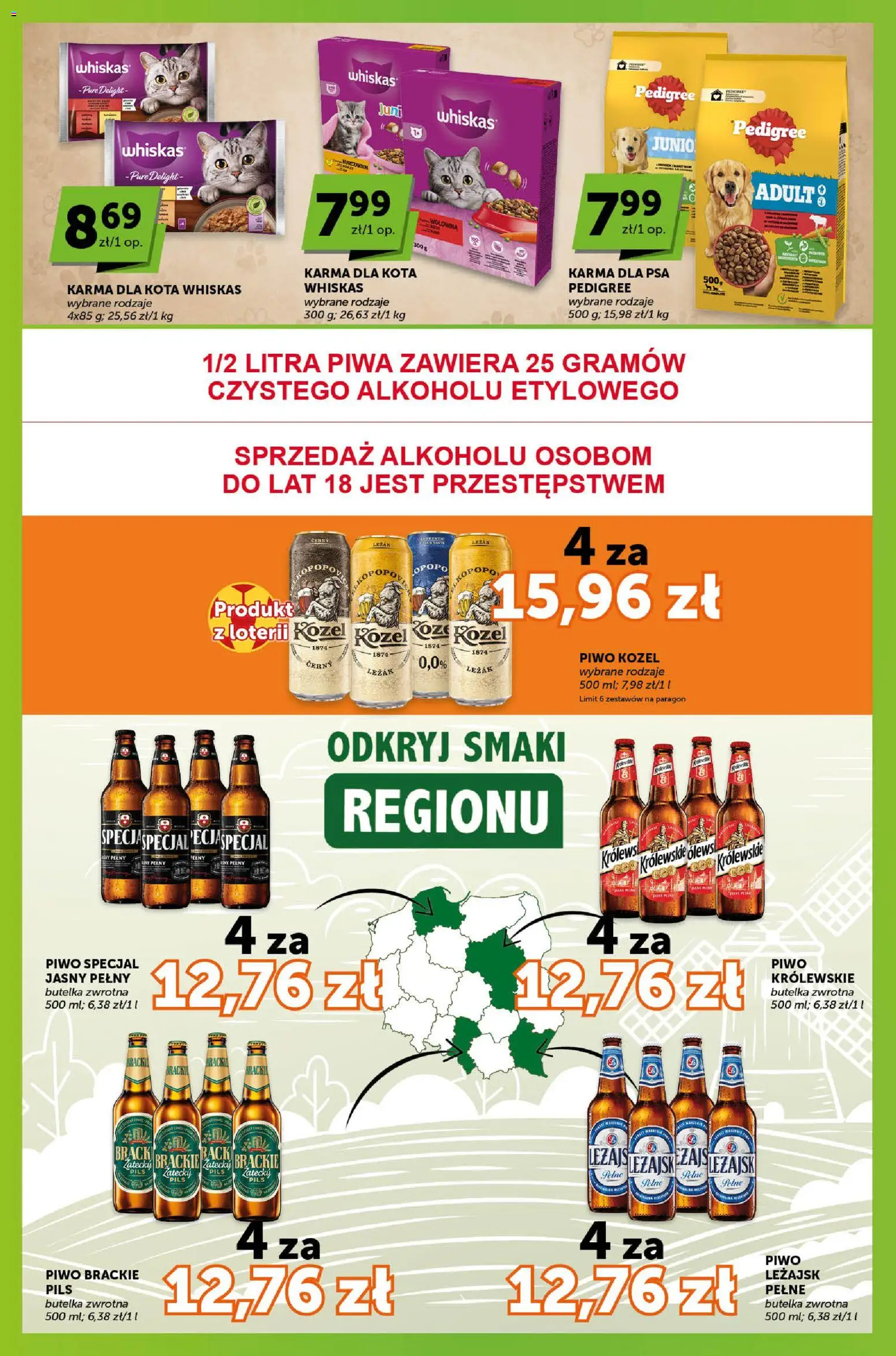 Euro Sklep gazetka - Sprawdź, co więcej od 18.06.2026 | Strona: 6 | Produkty: Leżak, Pedigree, Karma dla kota, Piwo