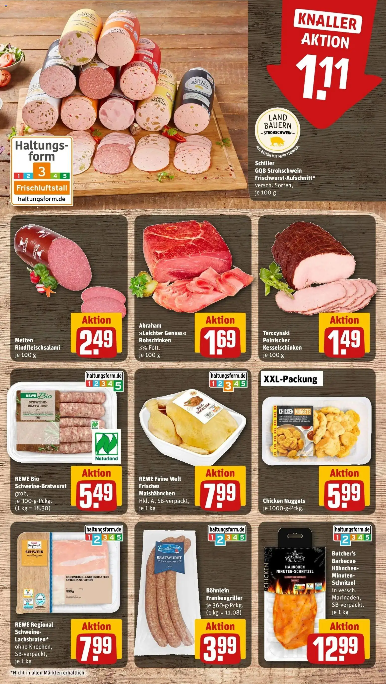 REWE Prospekt ab 10.08.2026 zum Blättern » Angebote | Seite: 7 | Produkte: Mais, Hahnchen, Bratwurst, Schnitzel
