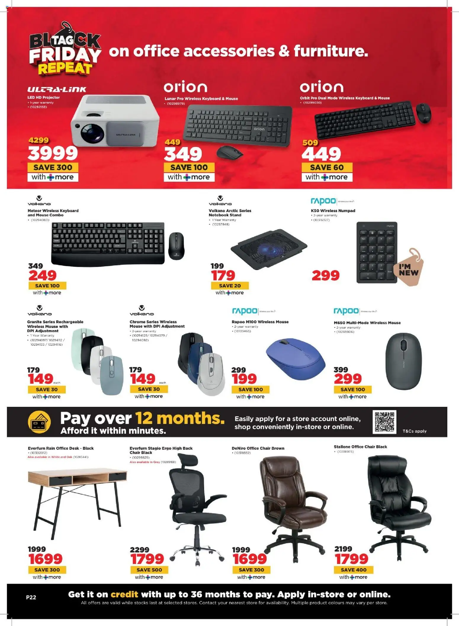 New HiFi Corp catalogue – valid from 04.03.2026 | Page: 22 | Products: Notebook, Mouse, Keyboard, Chair