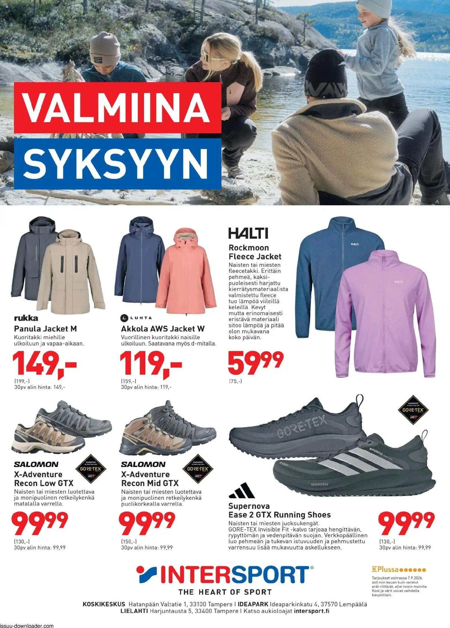 Intersport tarjoukset – voimassa 07/09/2026 alkaen | Sivu: 1 | Tuotteet: Kuoritakki