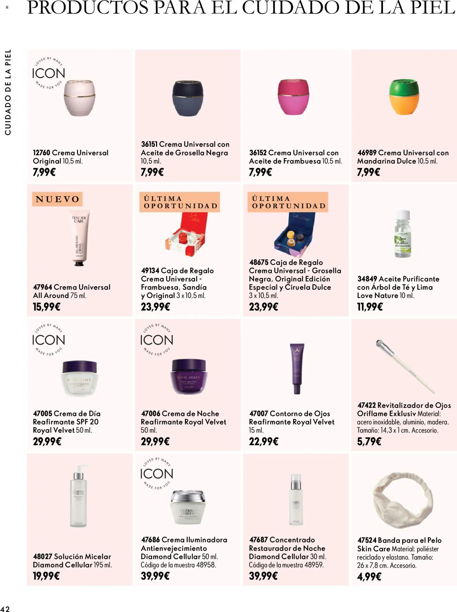 Oriflame - Catálogo Campaña 14 │ válido desde el 07/10/2026 | Página: 42 | Productos: Dulce, Aceite, Té, Caja
