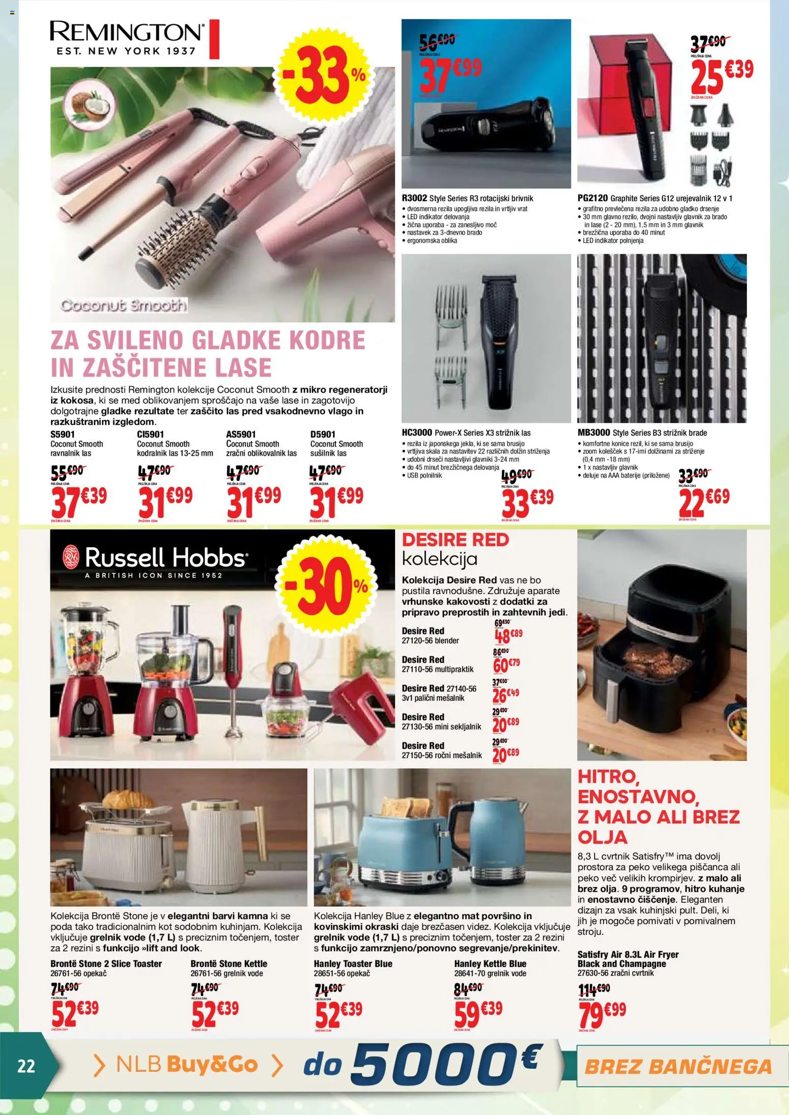 Novi E.leclerc katalog ponudbe – veljaven od 20.05.2026 | Stran: 22 | Izdelki: Mesalnik, Baterije, Strižnik, Brivnik