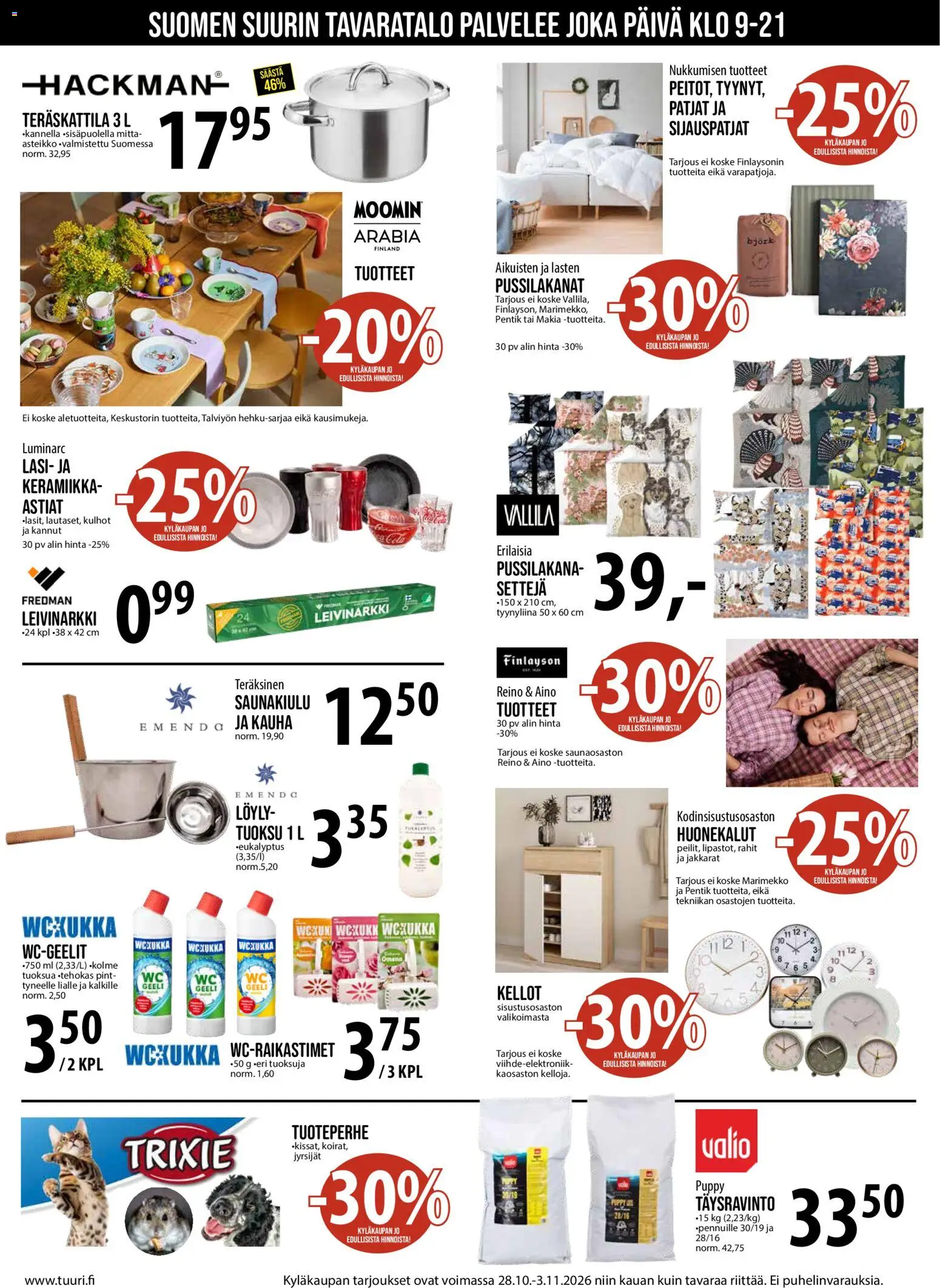Tuuri tarjoukset – voimassa 28/10/2026 alkaen | Sivu: 5 | Tuotteet: Tyynyliina