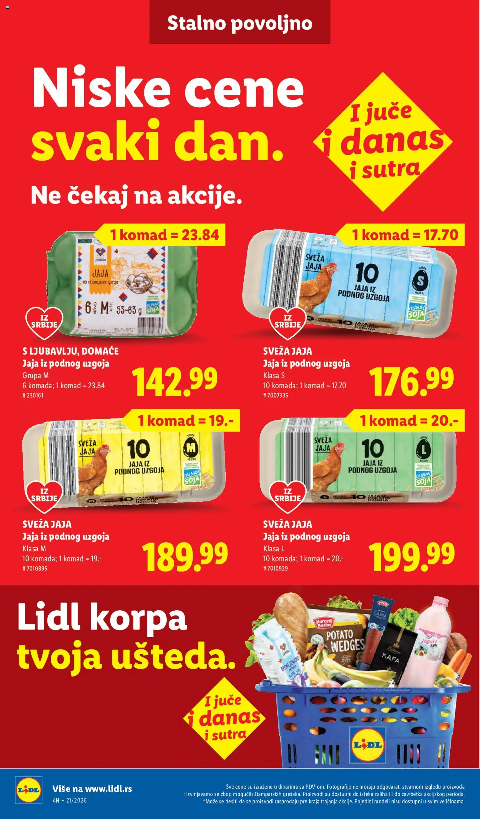 Lidl katalog - važi od 21.05.2026 | Strana: 46 | Proizvode: Korpa, Jaja, Kafa