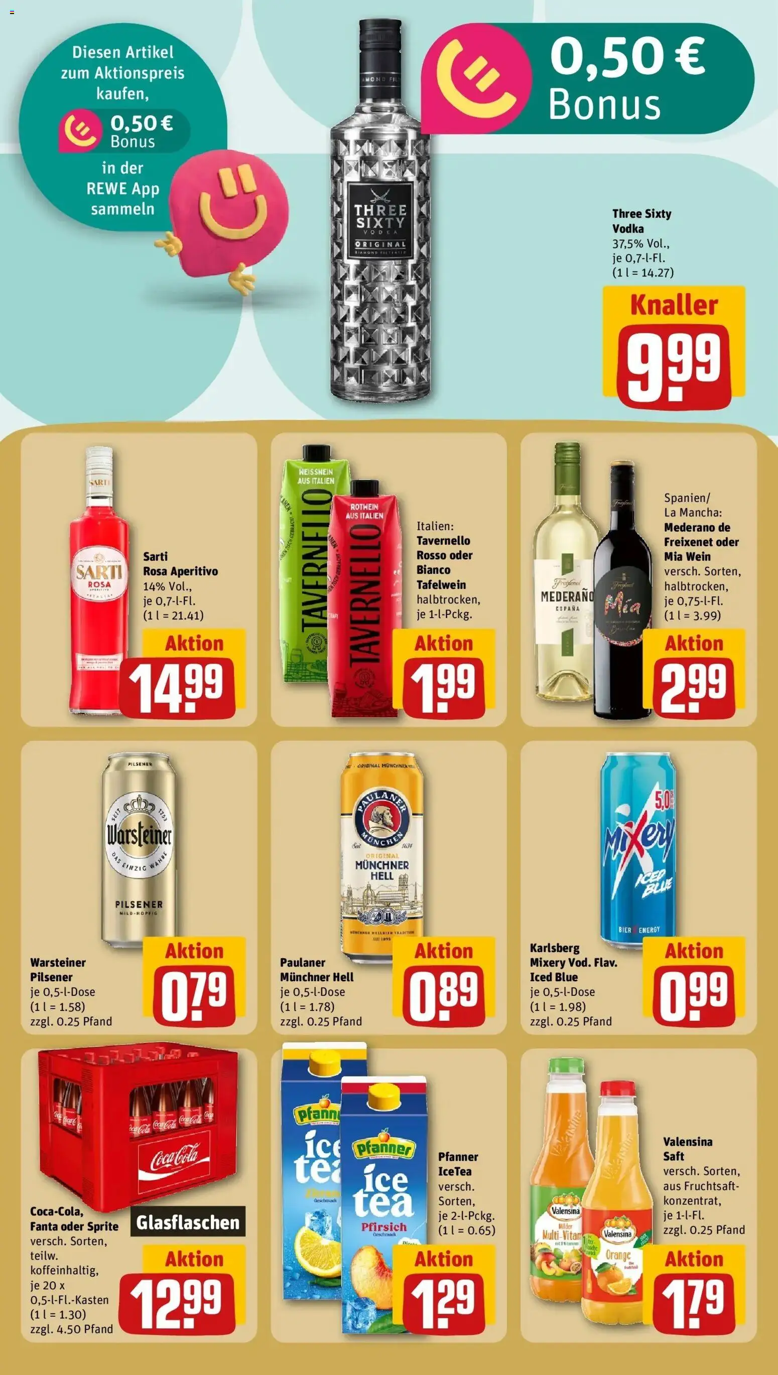 REWE Prospekt ab 10.08.2026 zum Blättern » Angebote | Seite: 21 | Produkte: Coca cola, Sprite, Energy, Fruchtsaft