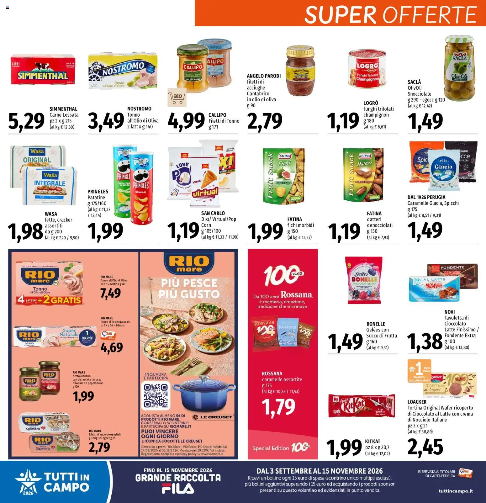 Volantino EMI del 29/10/2026 | Pagina: 18 | Prodotti: Crema, Tonno, Tavoletta, Sgombro