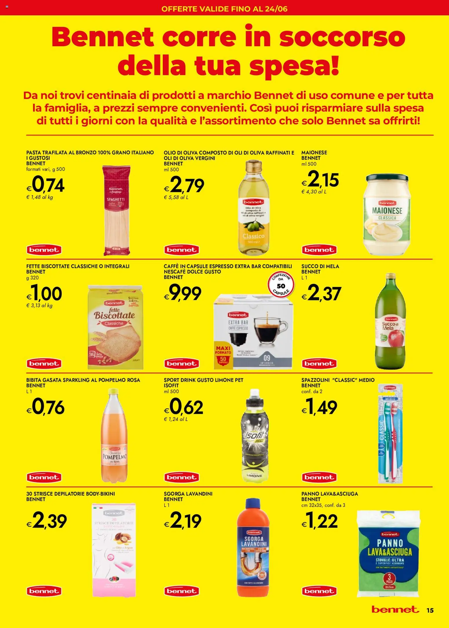 Volantino bennet del 28.05.2026 | Pagina: 15 | Prodotti: Caffè, Limone, Bibita, Caffe in capsule
