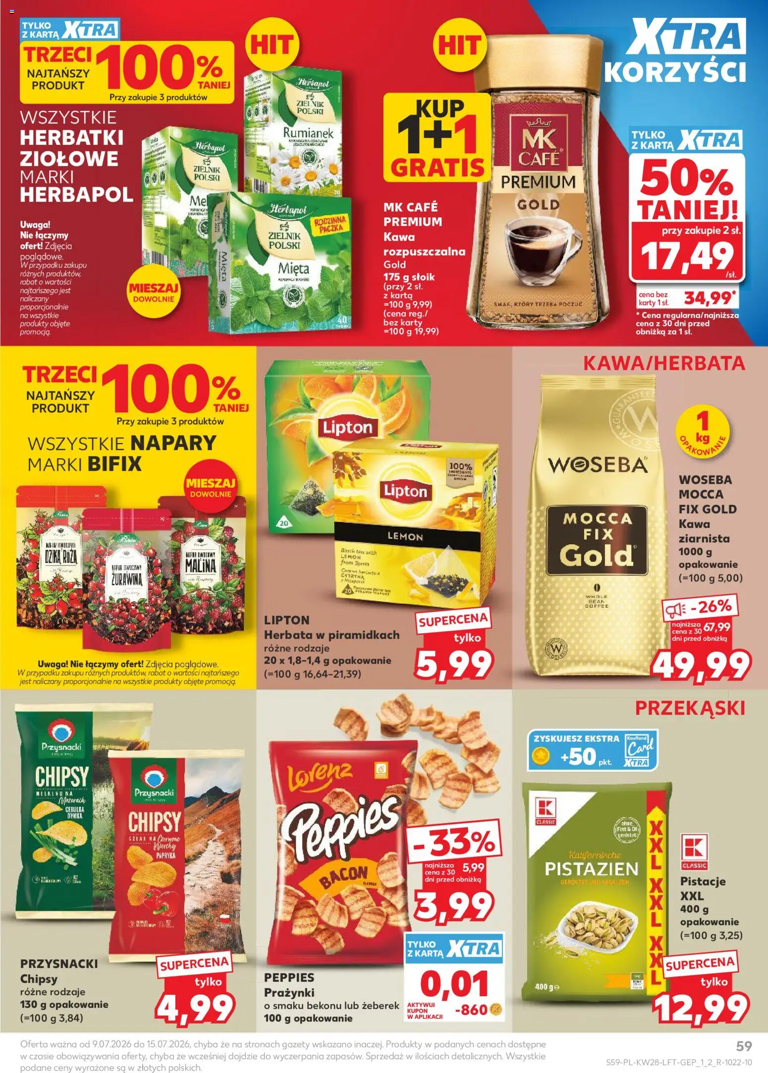 Kaufland Polsko leták od 09.07.2026 | Strana: 59 | Produkty: Chipsy, Karty