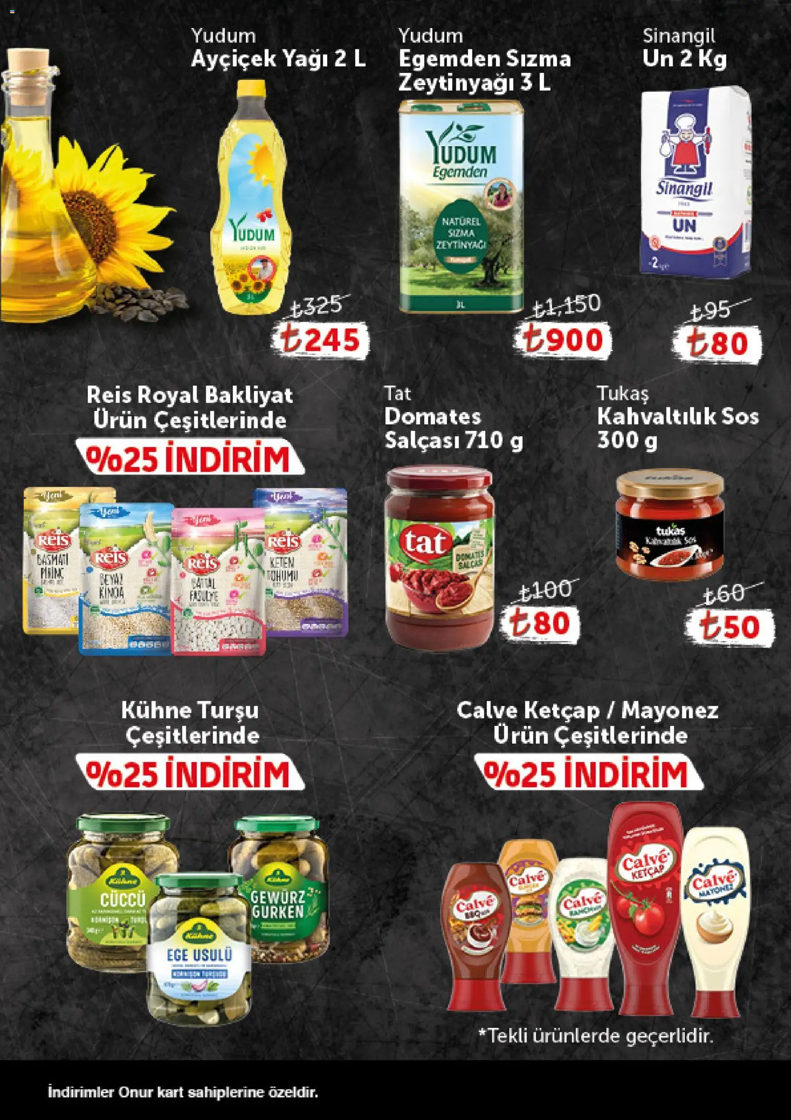 Onur Market - Katalog Gurme - 28 Temmuz 2026 tarihinden itibaren geçerlidir | Sayfa: 7 | Ürünler: Domates, Ketçap, Mayonez, Sos