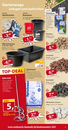 Sonderpreis Baumarkt Prospekt ab 23.05.2026 gültig | Seite: 3 | Produkte: Handschuhe