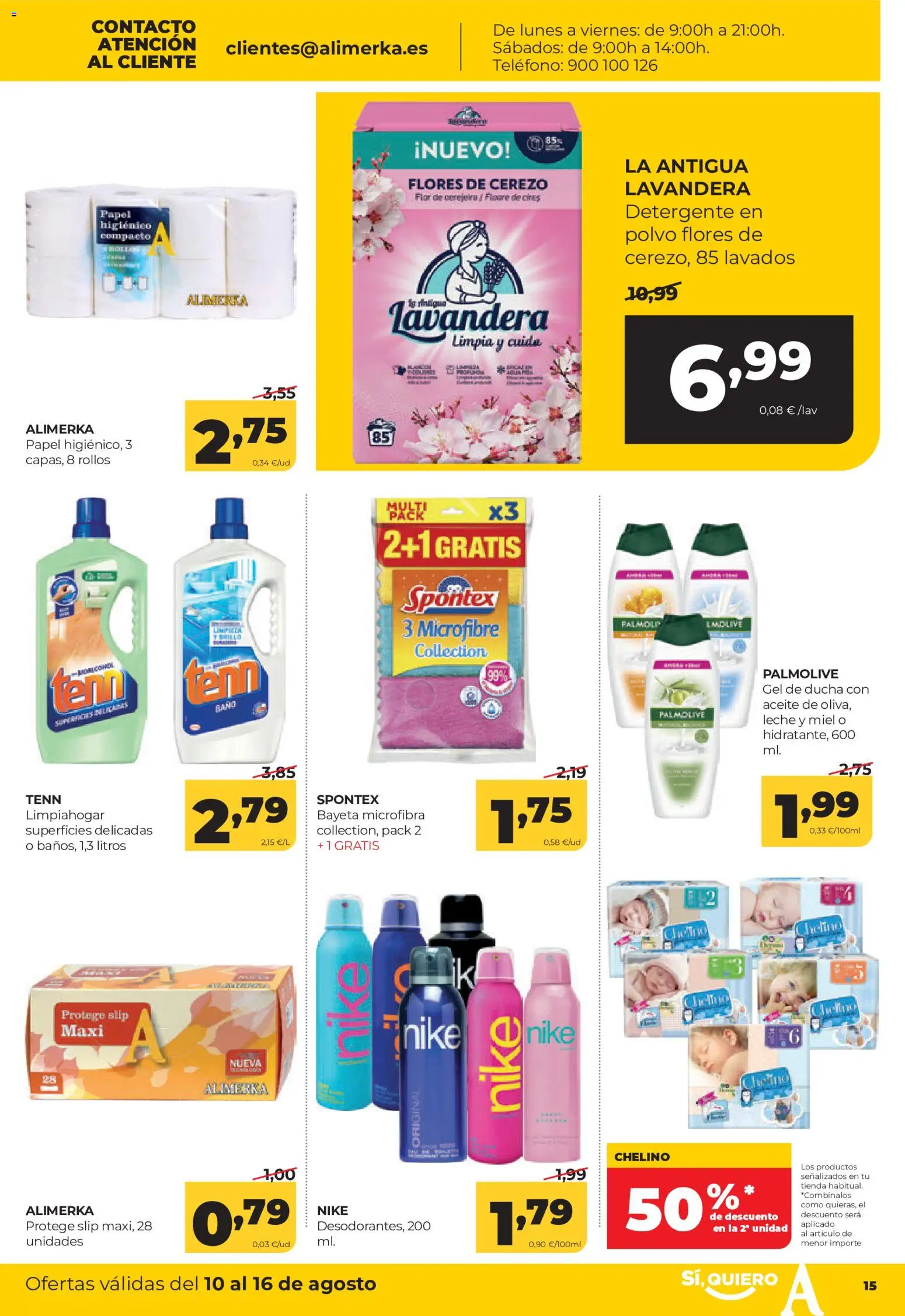 Alimerka folleto │ válido desde el 10/08/2026 | Página: 15 | Productos: Miel, Gel de ducha, Flores, Baño