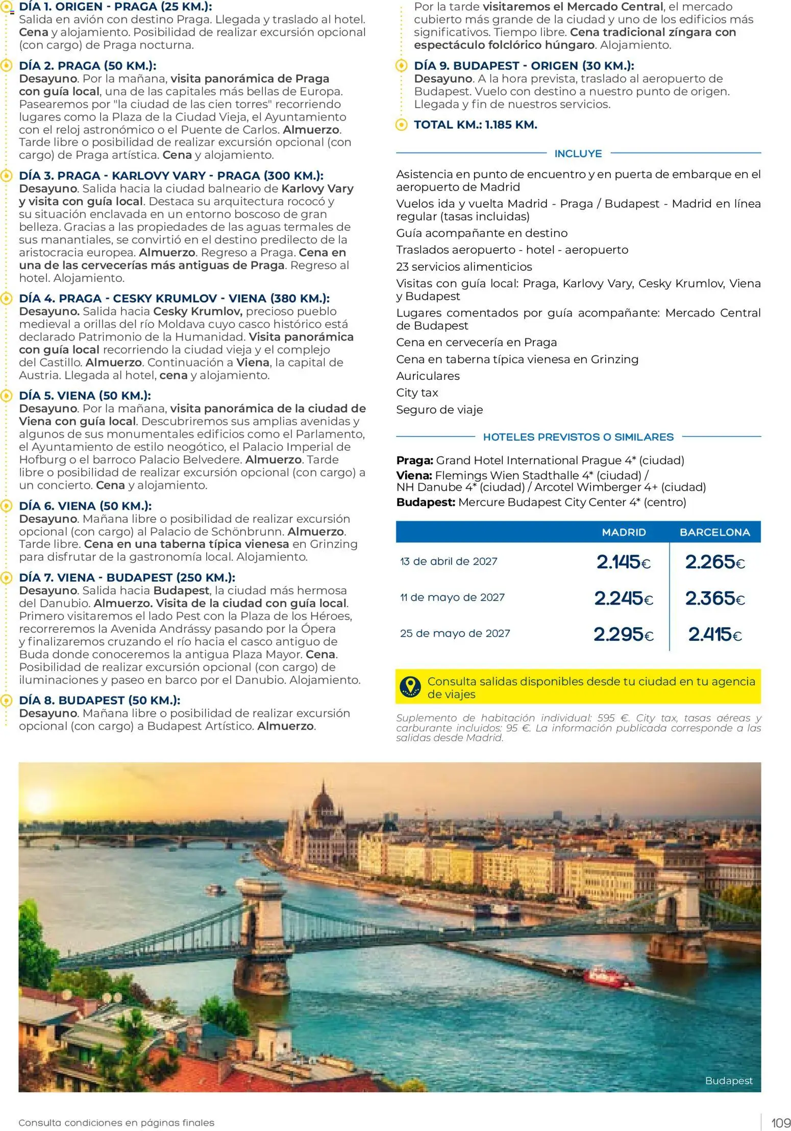 Viajes El Corte Inglés Club de Vacaciones otoño primavera │ válido desde el 01/09/2026 | Página: 109