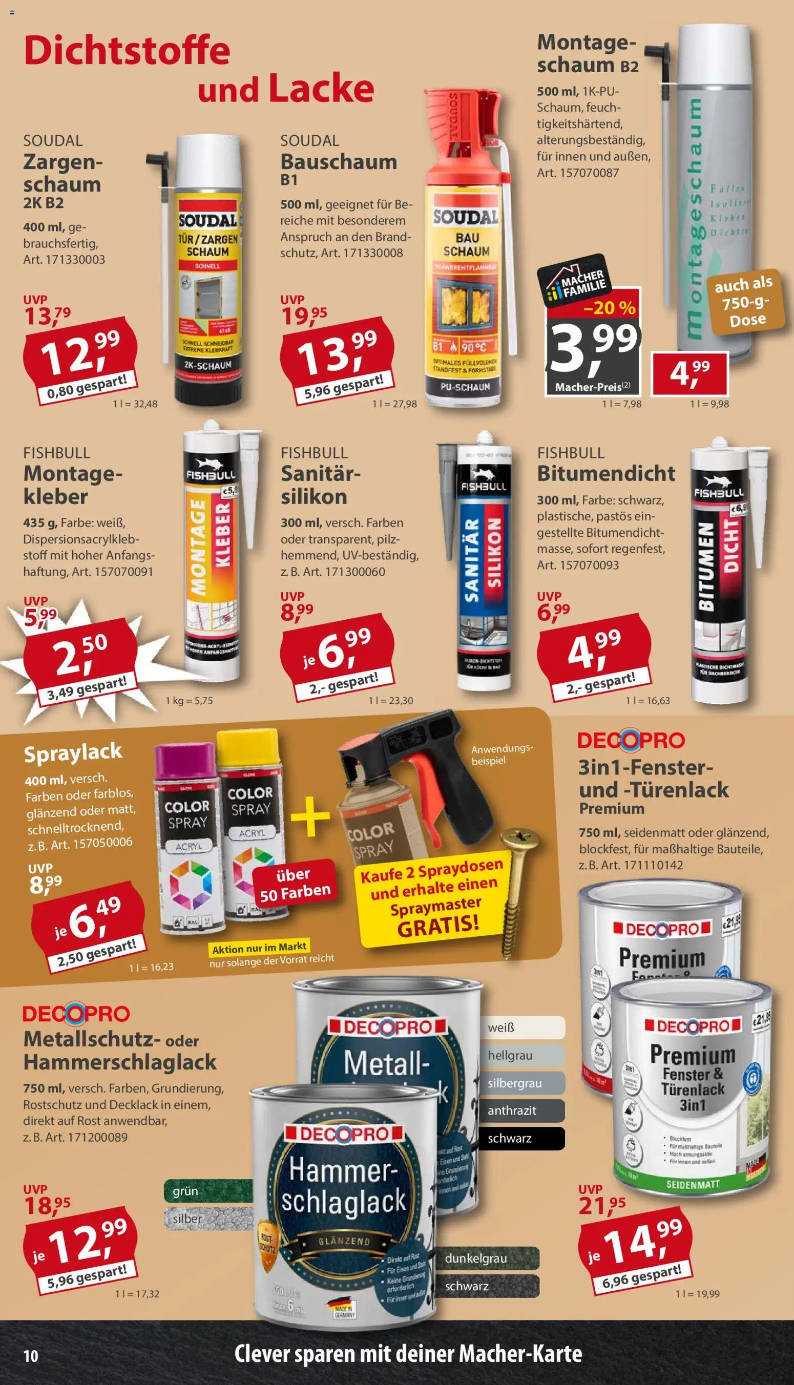 Sonderpreis Baumarkt Prospekt – gültig ab 15.08.2026 | Seite: 10 | Produkte: Bad, Küche, Tür