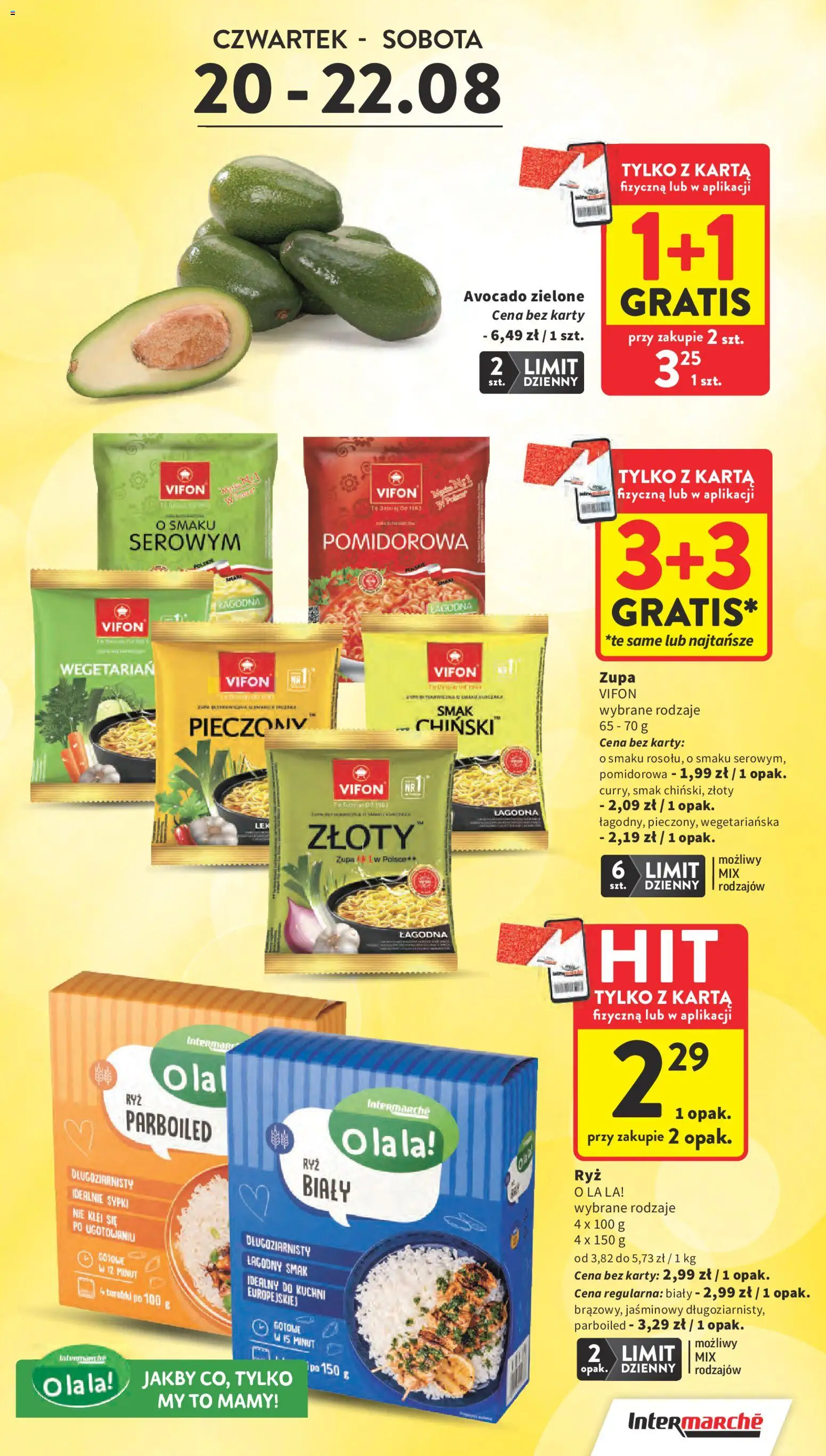 Intermarche gazetka od 20.08.2026 | Strona: 5 | Produkty: Karta, Vifon, Zupa, Torebki