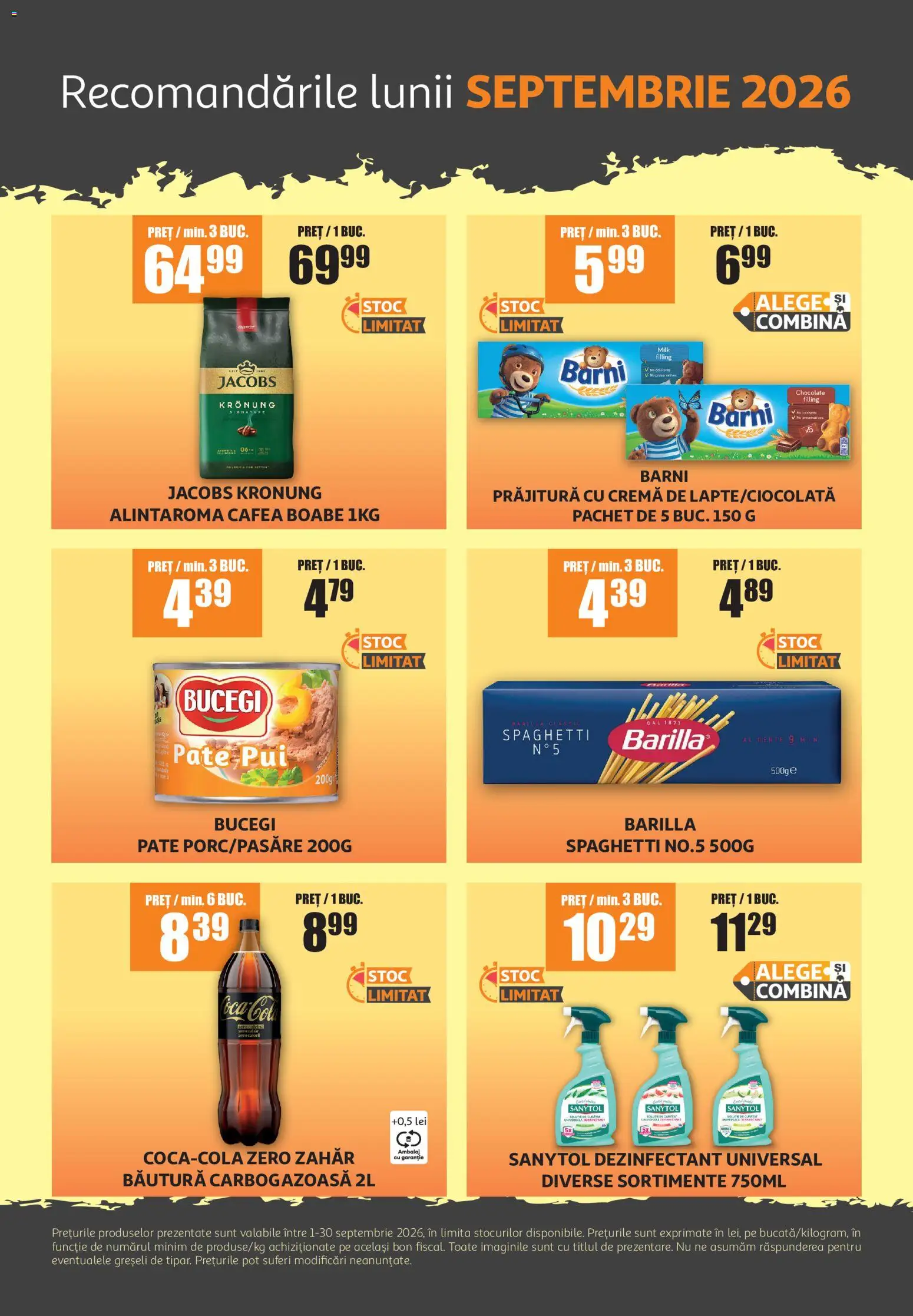 Noul catalog ATAC – valabil de la 01.09.2026 | Pagină: 7 | Produse: Zero, Jacobs, Cremă, Dezinfectant