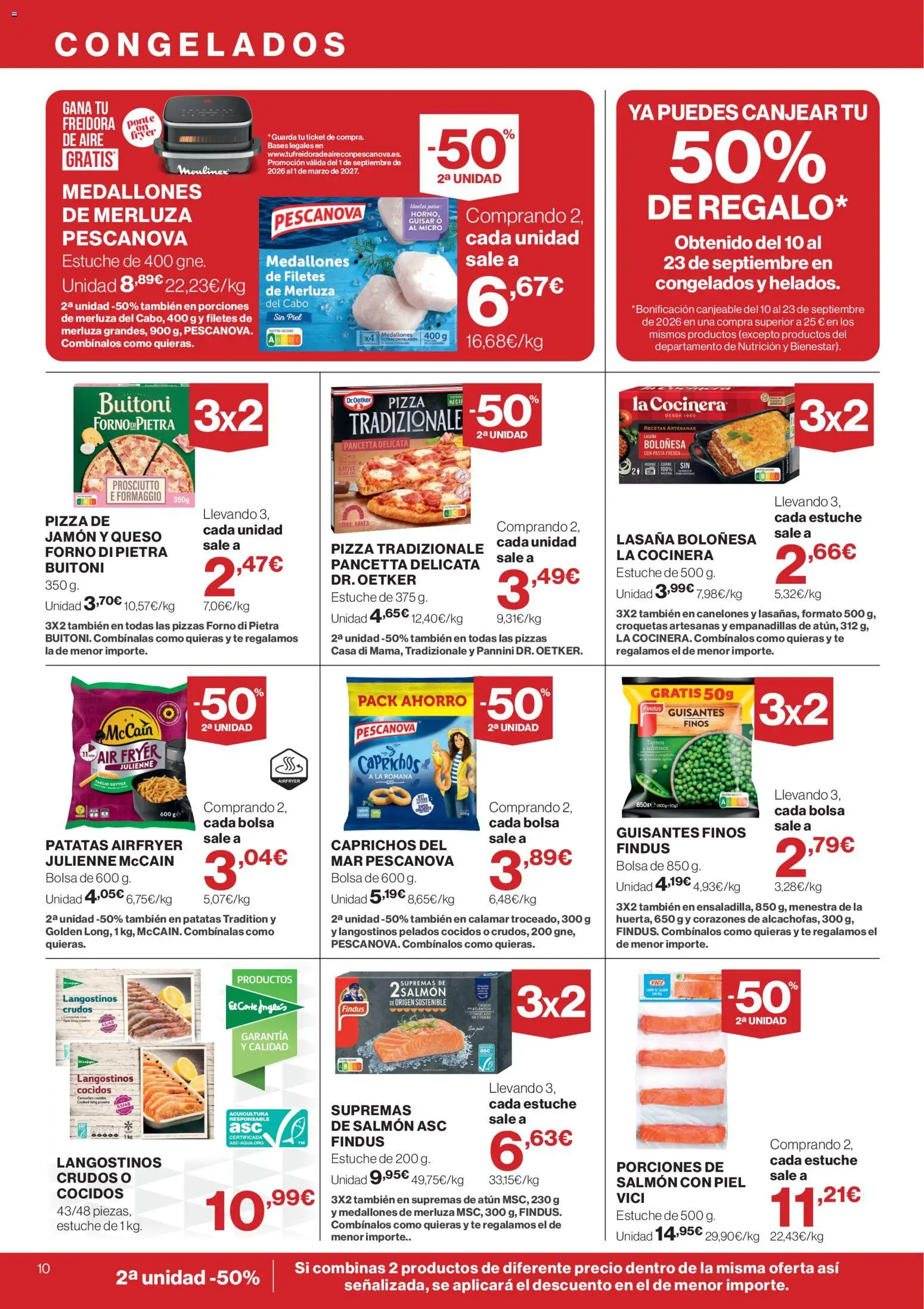 Supercor Canarias │ válido desde el 10/09/2026 | Página: 10 | Productos: Pasta, Patatas, Croquetas, Lasaña