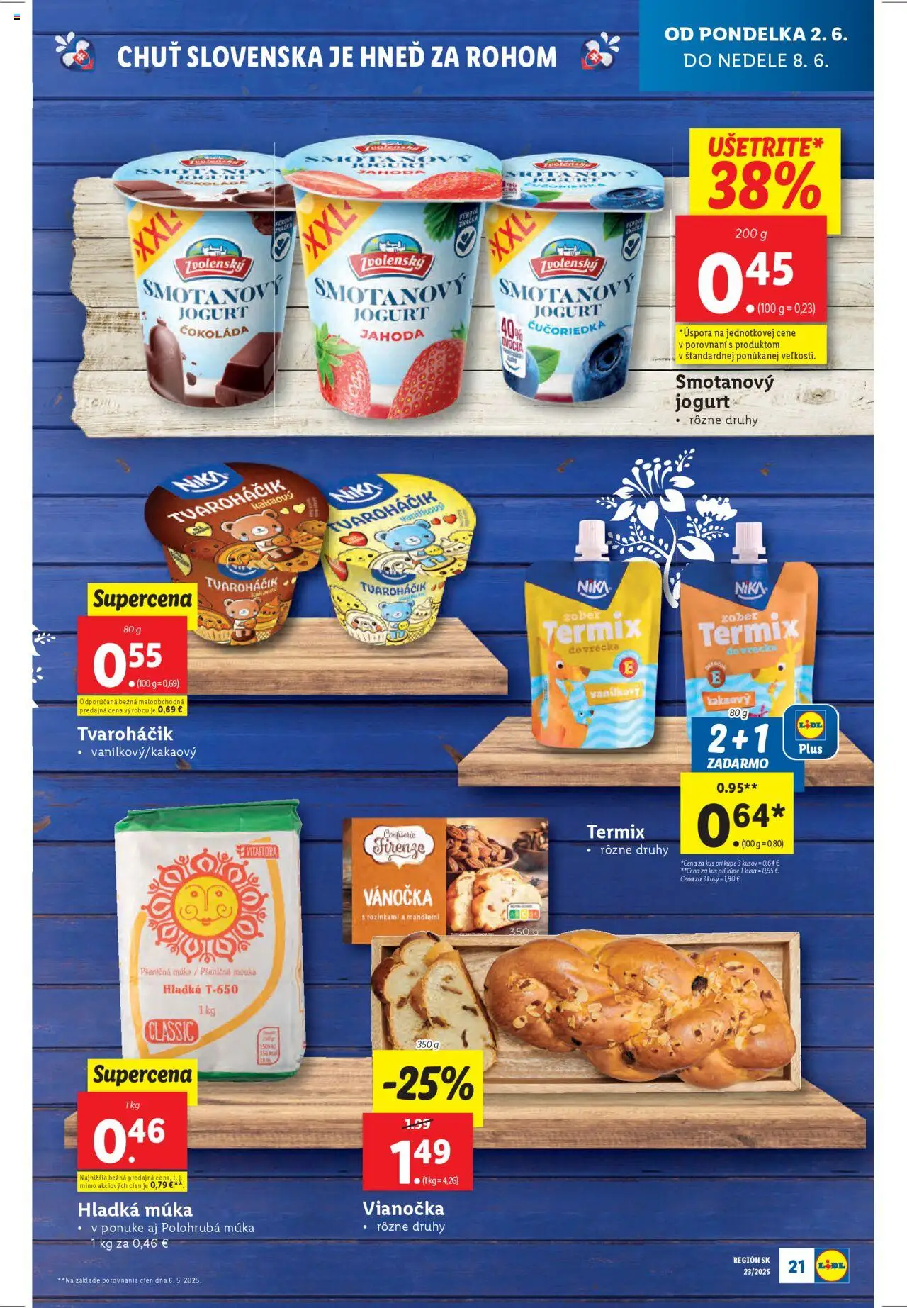 Nové Lidl akcie – leták je platný od 02.06.2025 | Strana: 27 | Produkty: Vianočka, Pšeničná múka, Múka, Hladká múka