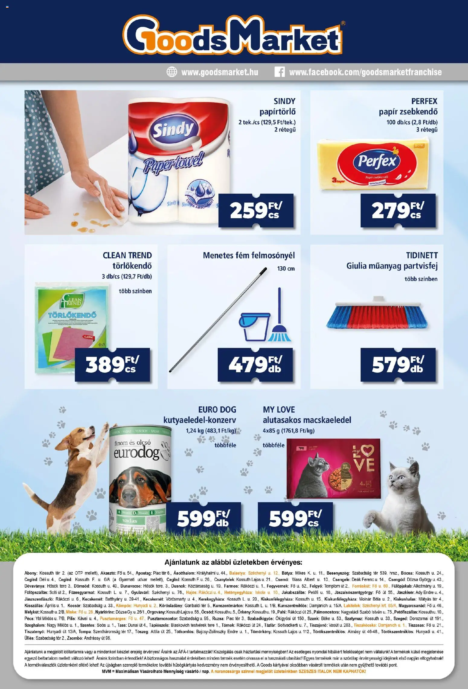 Goods Market akciós ujság - amely érvényes a következő dátumtól: 2026.10.08. | Oldal: 4 | Termékek: Vitamin, Zsebkendő, Macskaeledel, Papírzsebkendő