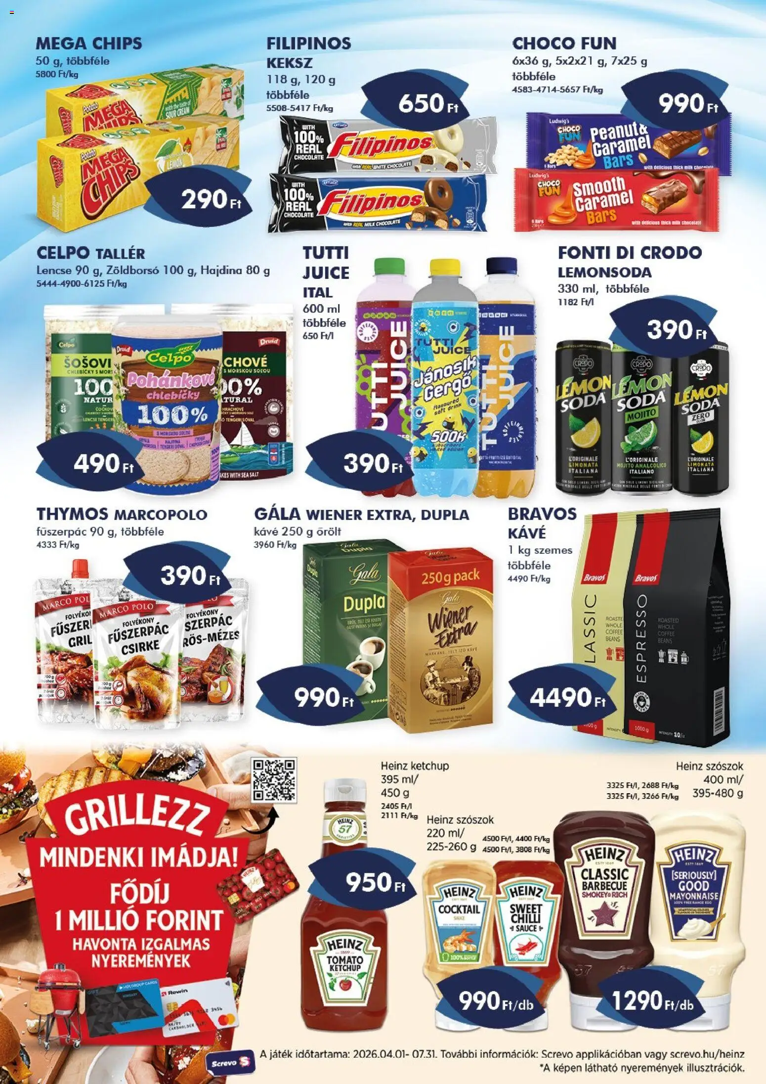 Azur akciós ujság - amely érvényes a következő dátumtól: 04.06.2026 | Oldal: 6 | Termékek: Chips, Lencse, Őrölt kávé, Fűszer