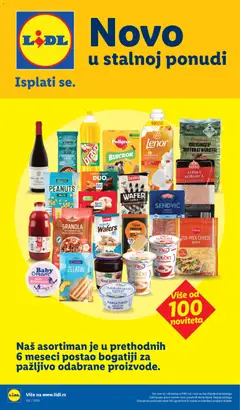 Lidl katalog Novo u stalnoj ponudi - pregled Lidl kataloga - važi od 03.08.2026