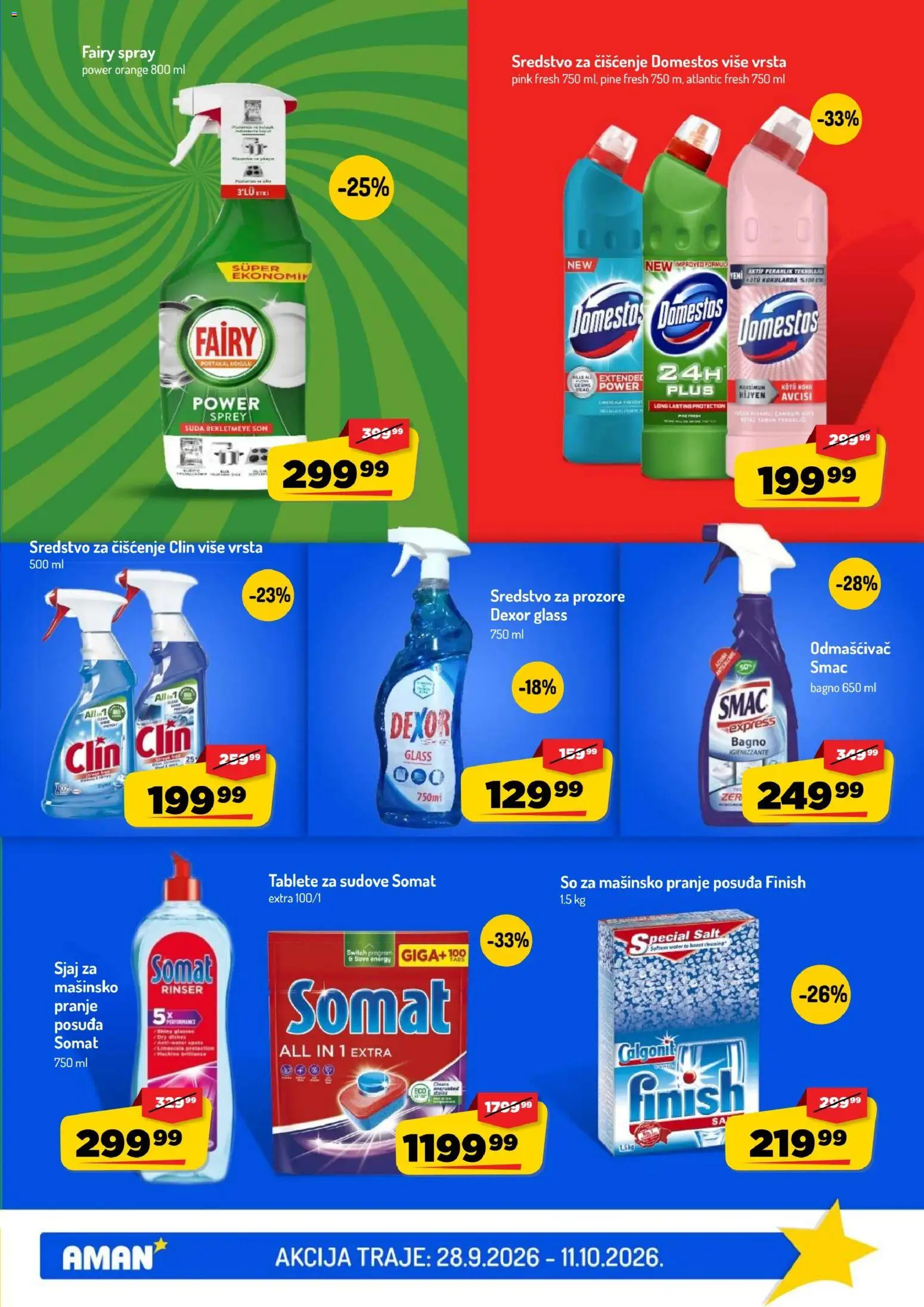 Aman katalog - važi od 28.09.2026 | Strana: 41 | Proizvode: Somat, Finish, So, Sredstvo za čišćenje
