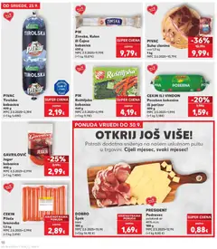 GAVRILOVIĆ Jeger kobasica, GAVRILOVIĆ Jeger kobasica 400 g - Pregled kataloga iz trgovine Kaufland, vrijedi od 23.09.2026 | Stranica: 18